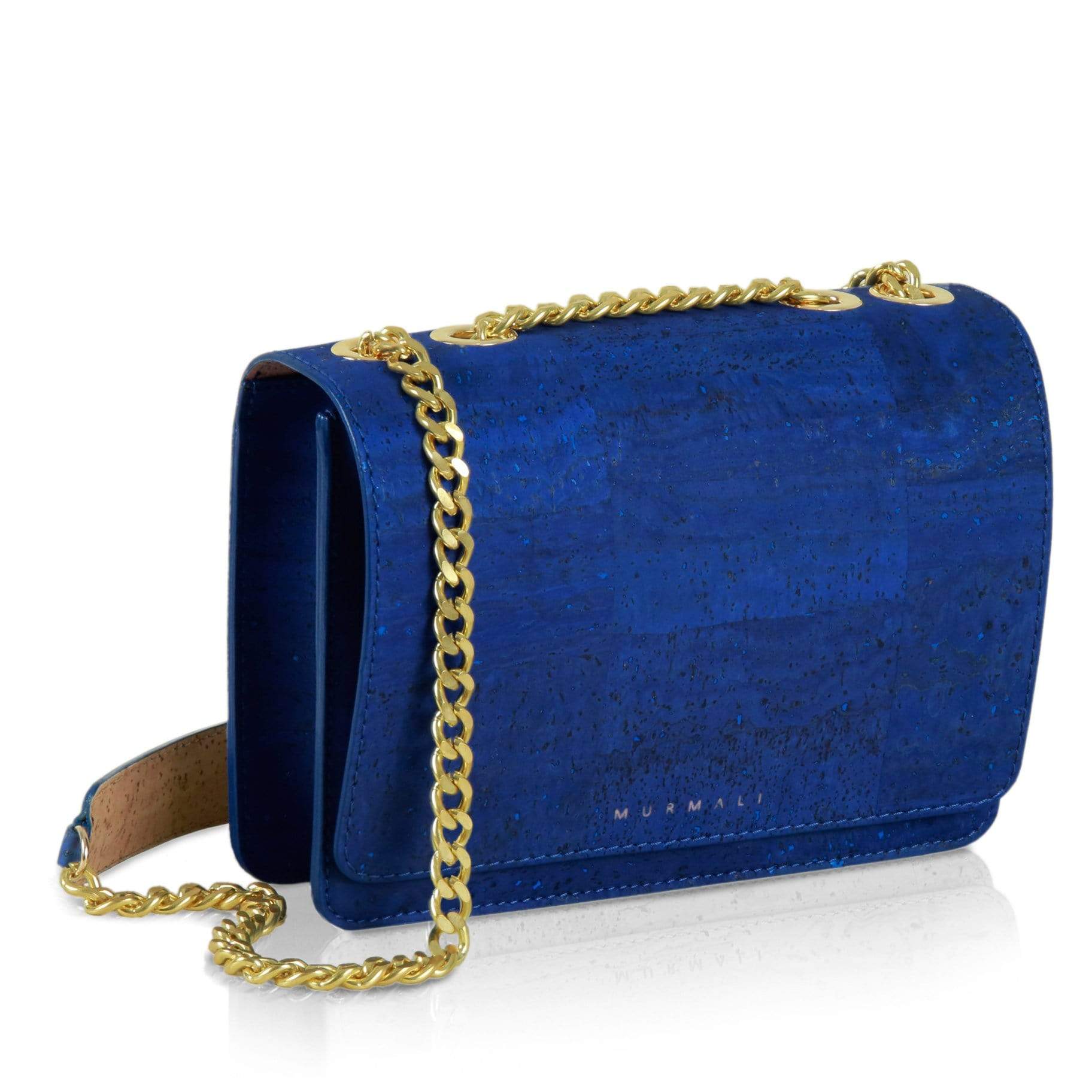 Alpha Handcrafted Cork Vegan Crossbody Bag for Women | Navy Blue | Eco-Friendly Purse for Travel, Shopping & Everyday Use