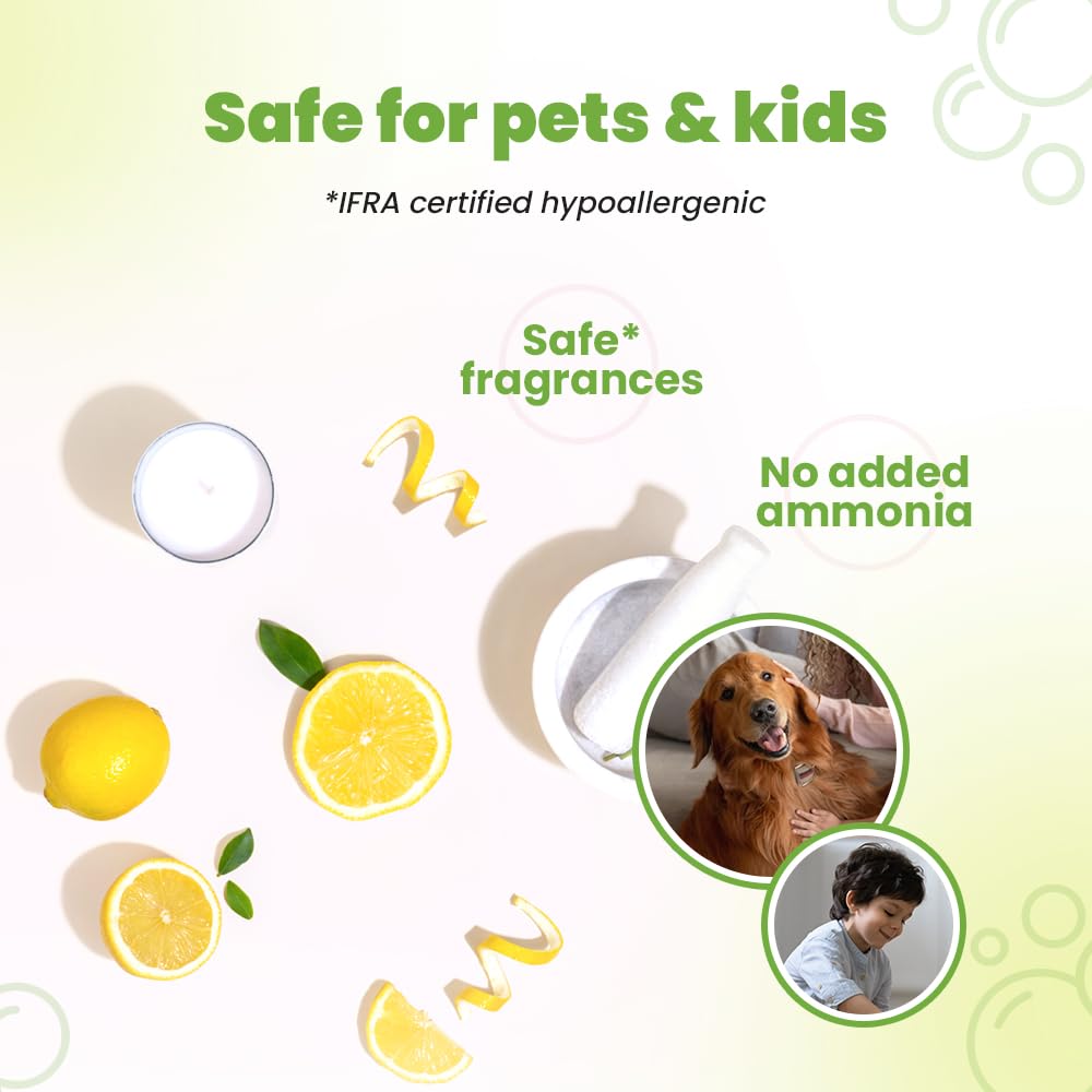 Koparo Natural Disinfectant Floor Cleaner Liquid - 2 Litres | Lime & Lemongrass Scent | Safe for Tile, Marble & Hardwood Floors | Eco-Friendly, Organic & Non-Toxic | Skin Safe, Baby & Pet Friendly | Perfect for Kitchens, Bathrooms & High-Traffic Areas