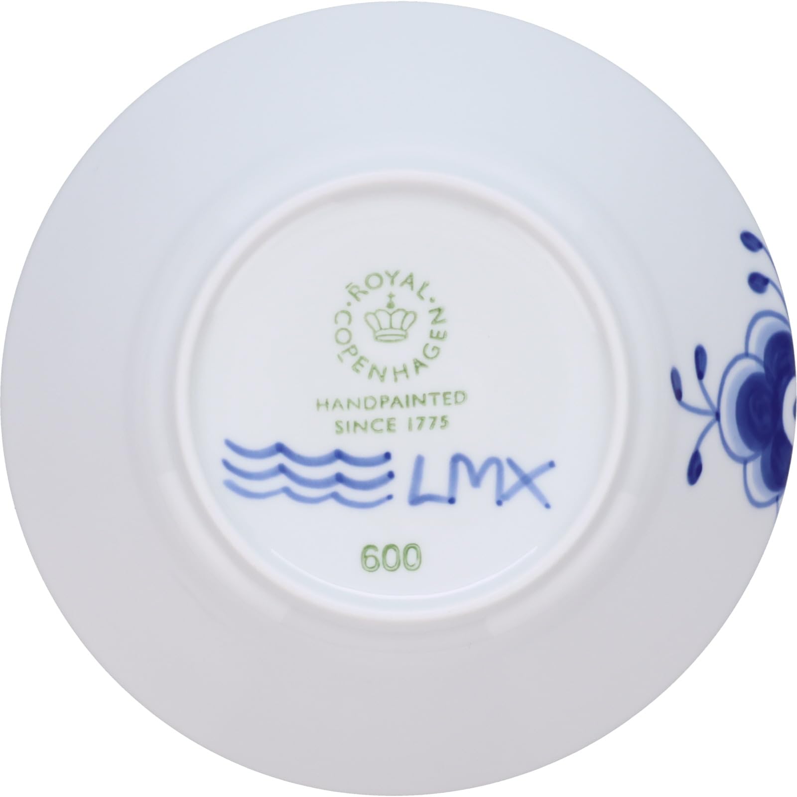 Royal Copenhagen Blue Fluted Mega Deep Plate - 6.7 Inch (17 cm) Fine Porcelain Dinnerware - Elegant Wedding Gift & Anniversary Present for Bridal Shower, Housewarming, and Formal Dining
