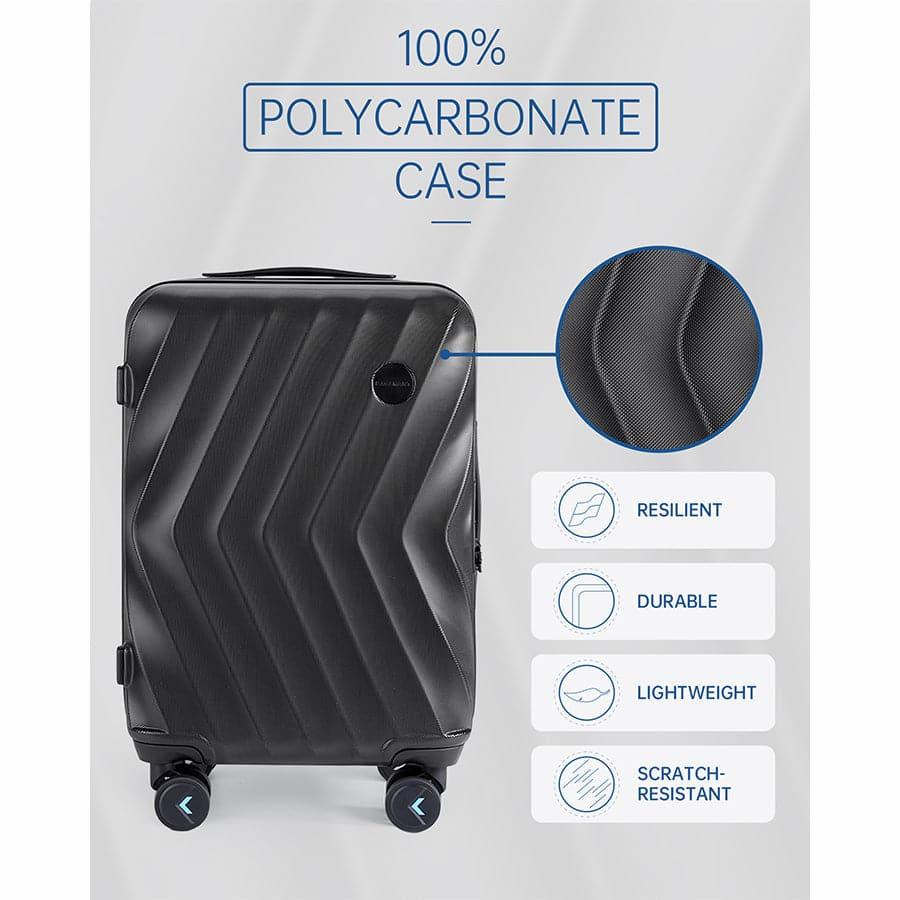 Globetrotter 20 Inch Hardside Spinner Carry-On Luggage - Lightweight Durable Suitcase for Business Travel & Weekend Getaways