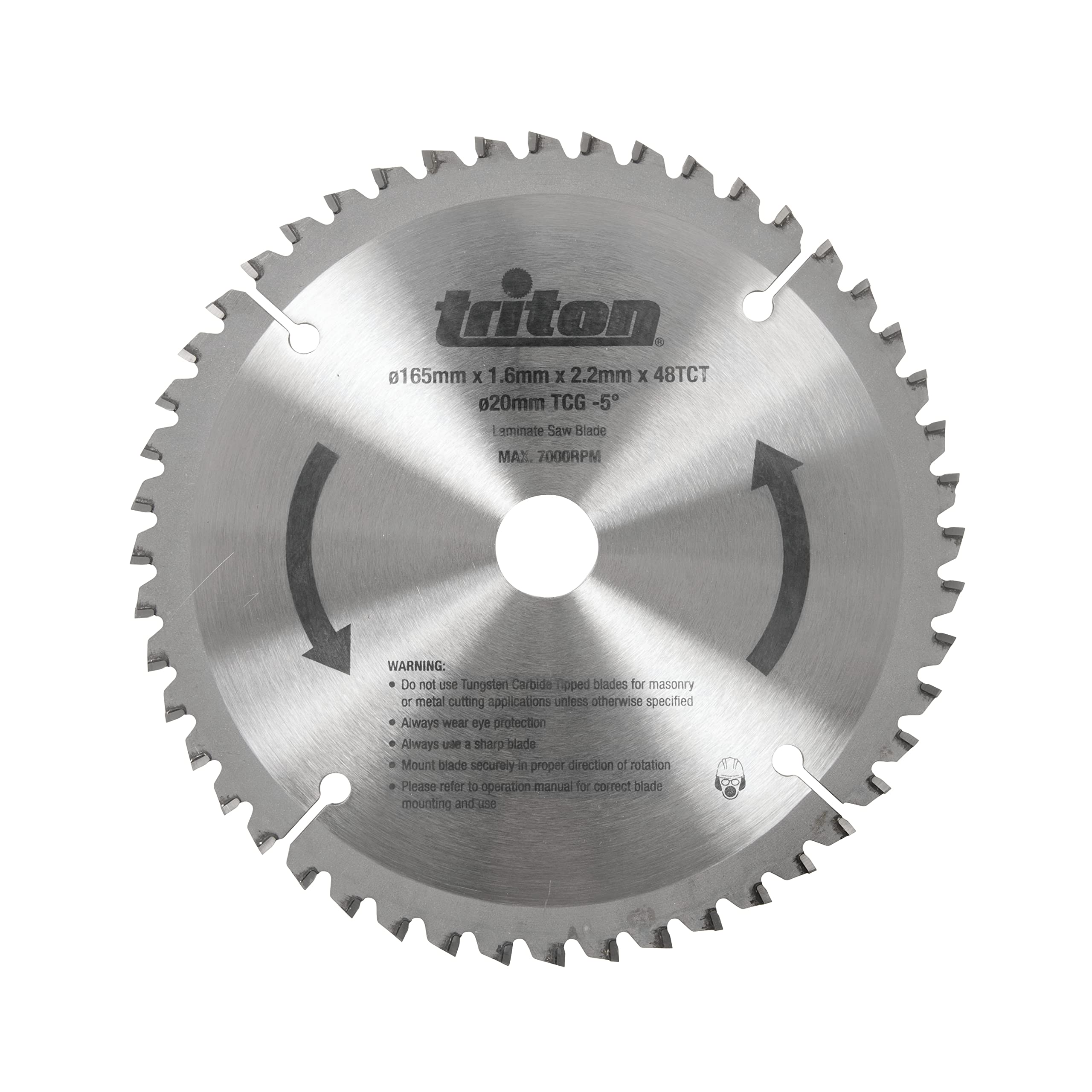 Triton TTS48TCG 48-Tooth Plunge Track Saw Blade for Woodworking – Perfect for Precision Cuts in Hardwood, Plywood, and MDF