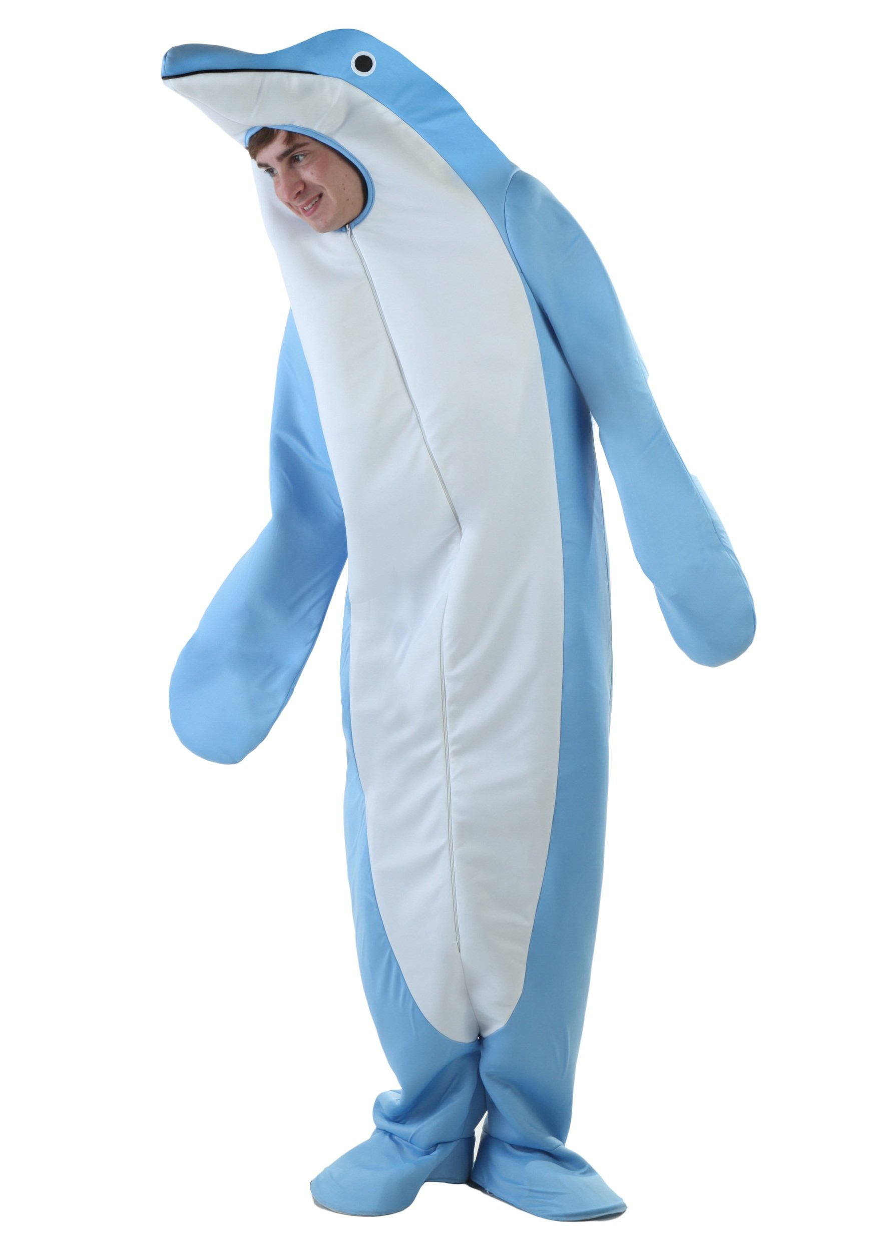 **Sea Dolphin Costume for Adults - Full Body Dolphin Suit with Fins & Tail - Perfect for Halloween, Cosplay, and Underwater Themed Parties**