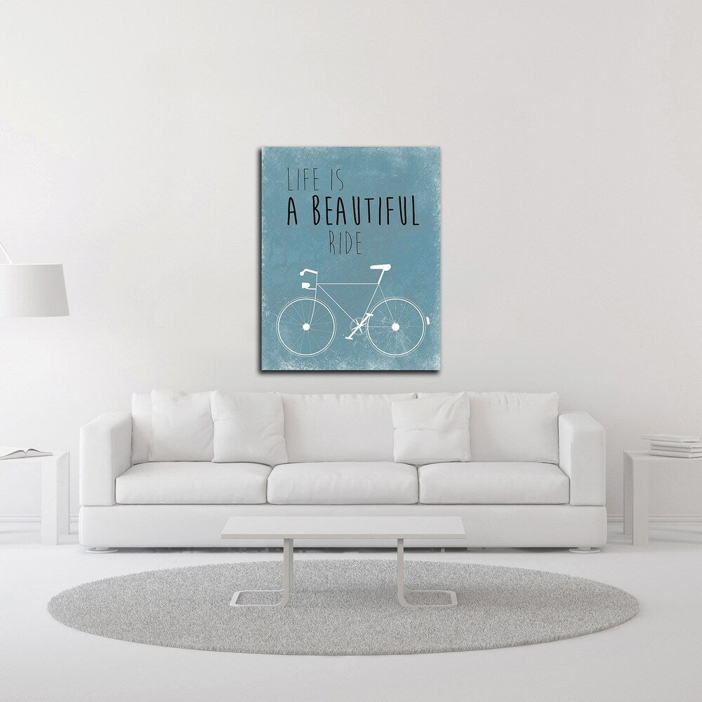 Beautiful Ride by Jan Weiss - Premium Canvas Art Print Ready to Hang - Perfect for Living Room, Bedroom & Office Wall Decor
