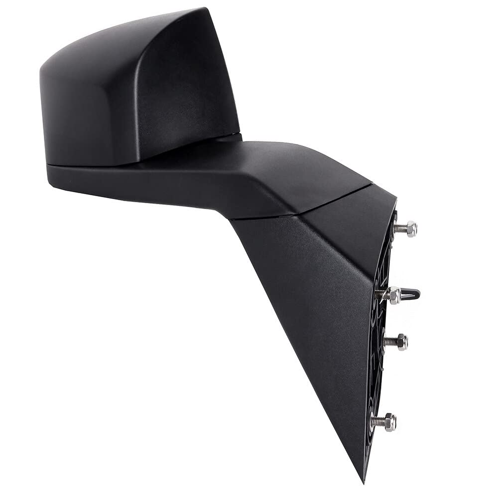 SCITOO Black Manual Left Driver Side Tow Mirror for Volvo VN & VNL Trucks (2004-2016) - Durable Automotive Exterior Hood Mirror Replacement (Part# 82361058) | Perfect for Long-Haul Trucking & Towing Applications