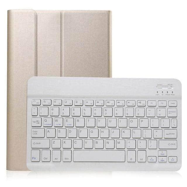 Premium Leather Wireless Bluetooth Keyboard Case for Samsung Galaxy Tab A 8.0 (2019) with S Pen - Compatible with SM-T290 & SM-T295 Models - Perfect for Work, Travel & Home Office Use