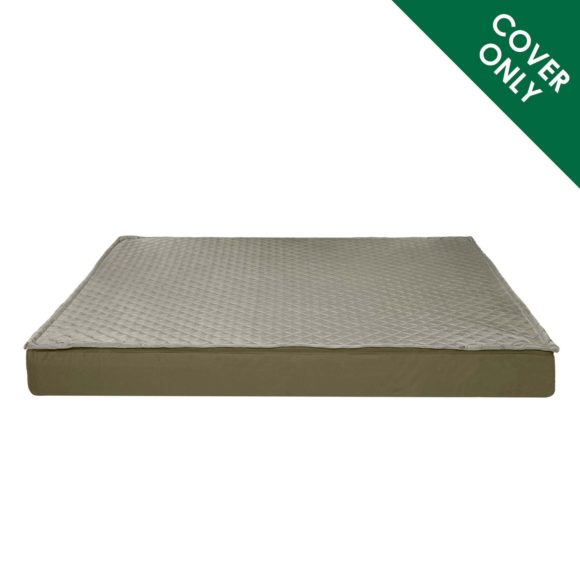 Furhaven Waterproof Dog Bed Cover - Washable Quilt Top Replacement for Indoor & Outdoor Use, Dark Sage, Jumbo Plus (XX-Large) - Perfect for Large Dogs, Pet Sofas, and Kennels