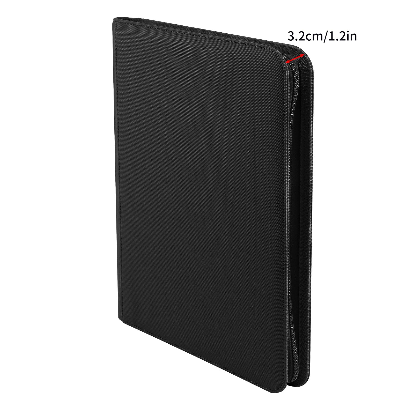 PAKESI Trading Cards Album - 20 Premium 9-Pocket Pages Holds 360 Cards | Black Collector Binder for Pokemon, MTG, Yu-Gi-Oh & Sports Cards | Perfect for Organizing, Trading & Displaying Valuable Collections