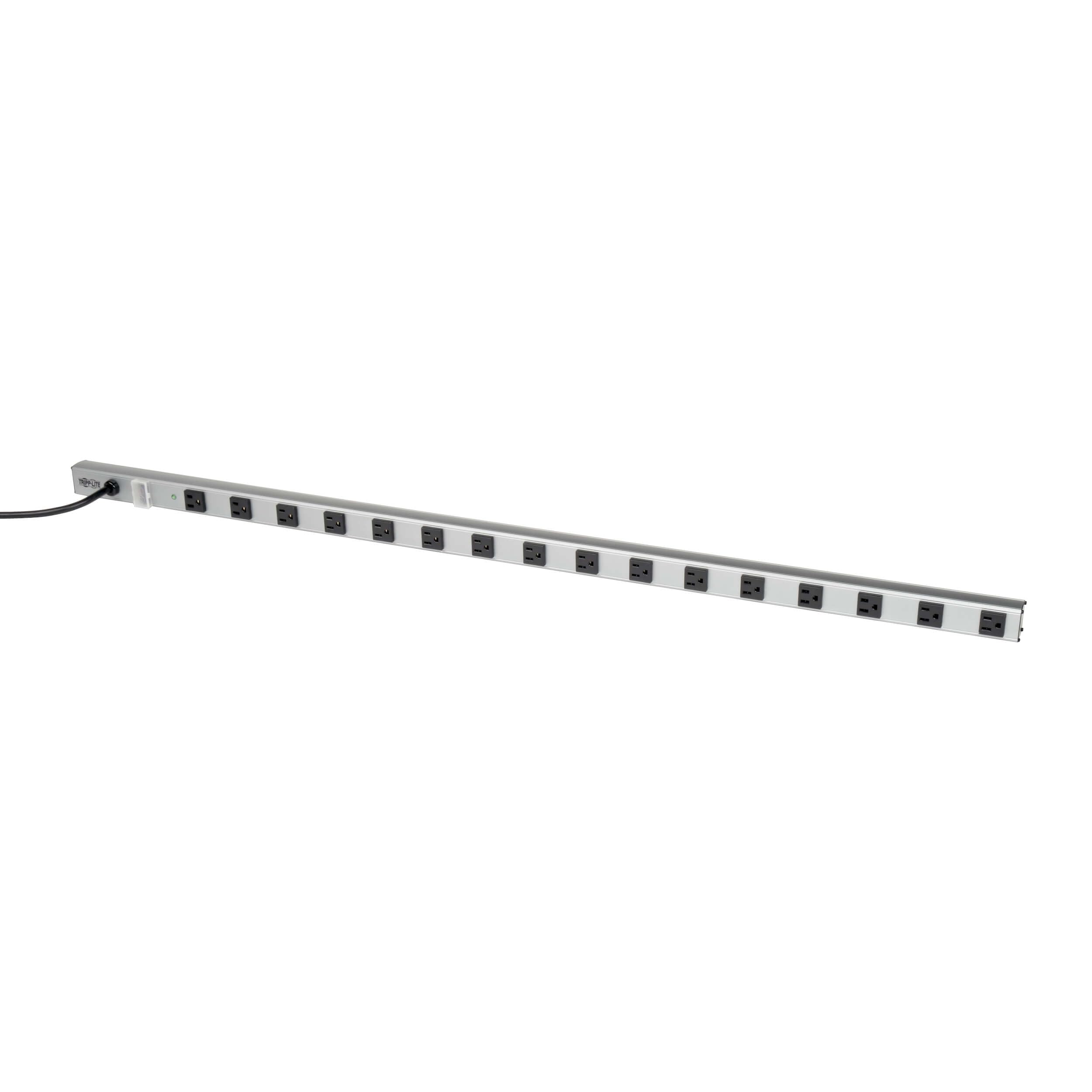 Tripp Lite SS7415-15 15-Amp Surge Protector Power Strip with 16 Outlets, 15ft Cord & 450 Joules Protection - Ideal for Home Office, Gaming Setup, and Electronics Protection