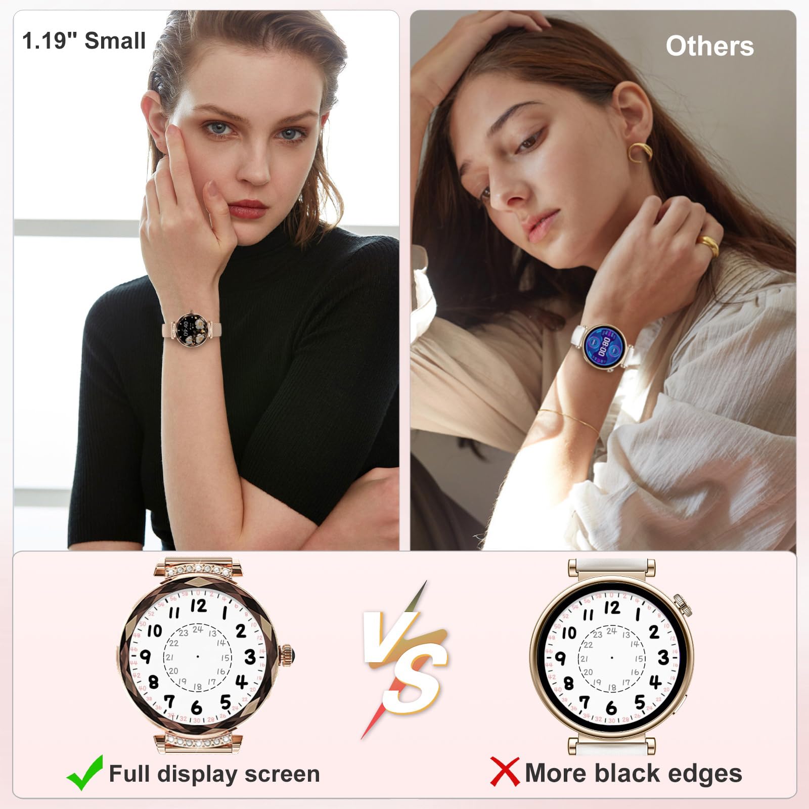 Smart Watches for Women with Bluetooth Call, 1.19
