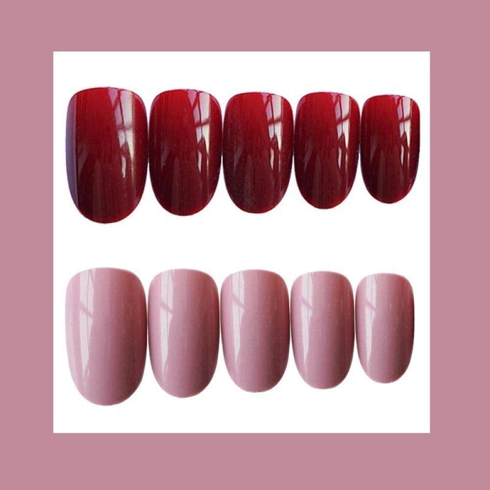 Red False Nails - Round Tip Solid Color Fake Nails for Manicure | Easy to Apply Press On Nails for Parties, Weddings & Special Occasions