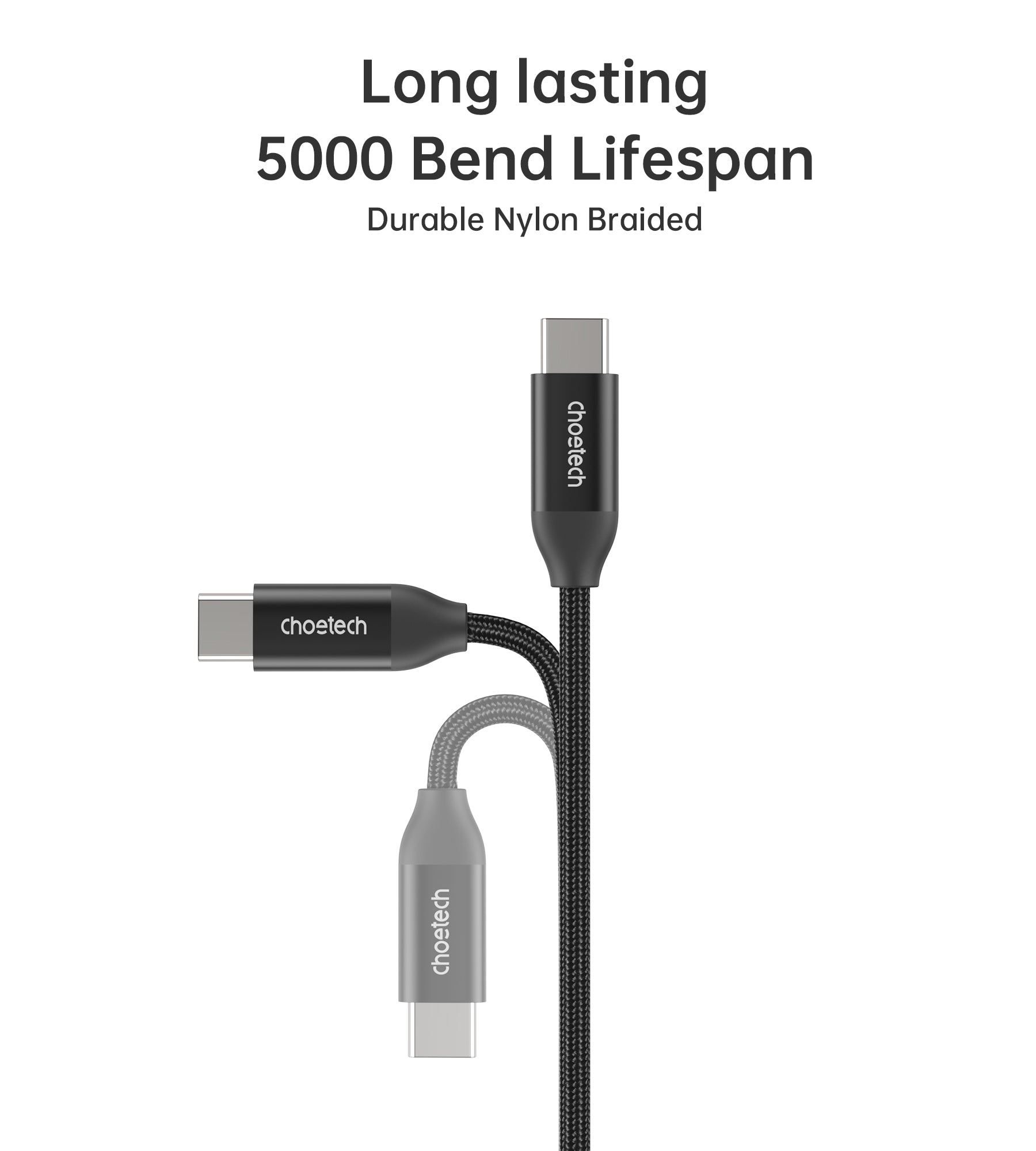 Choetech PD3.1 240W USB C to USB C Fast Charging Cable 1.2m/4ft - Compatible with MacBook Pro, iPad Pro, Galaxy S23 & More - Perfect for Home, Office & Travel Charging