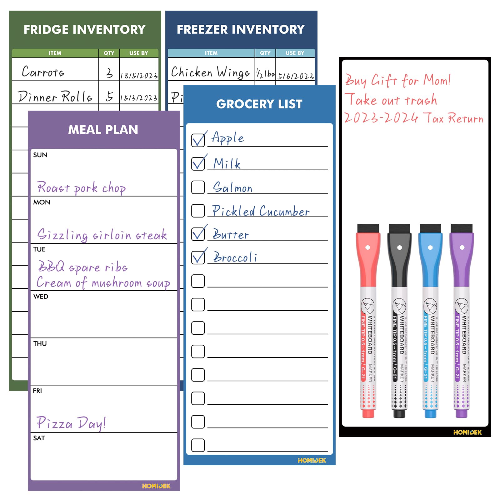 Magnetic Refrigerator Whiteboard - 4