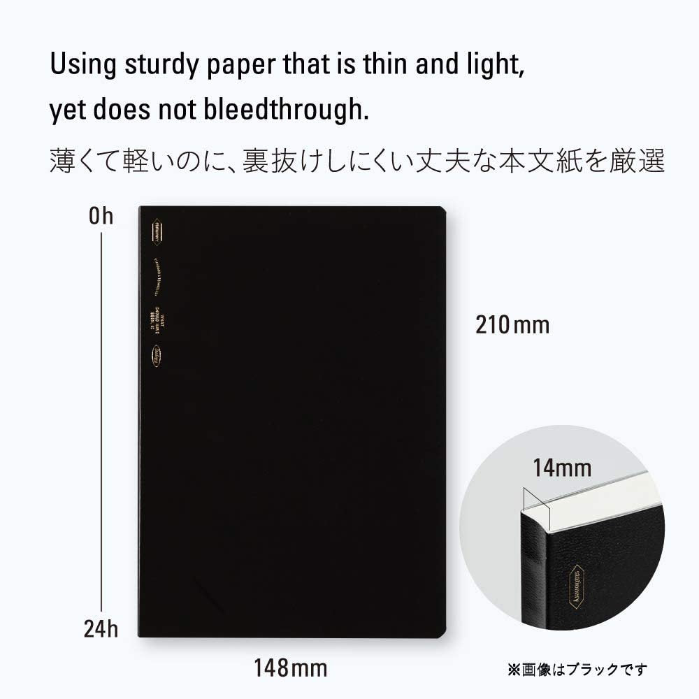 Nitto Stalogy A5 Editor's Series 365 Days Notebook - Grid Paper Journal for Daily Planning, Sketching & Note Taking - Perfect for Students, Artists & Professionals