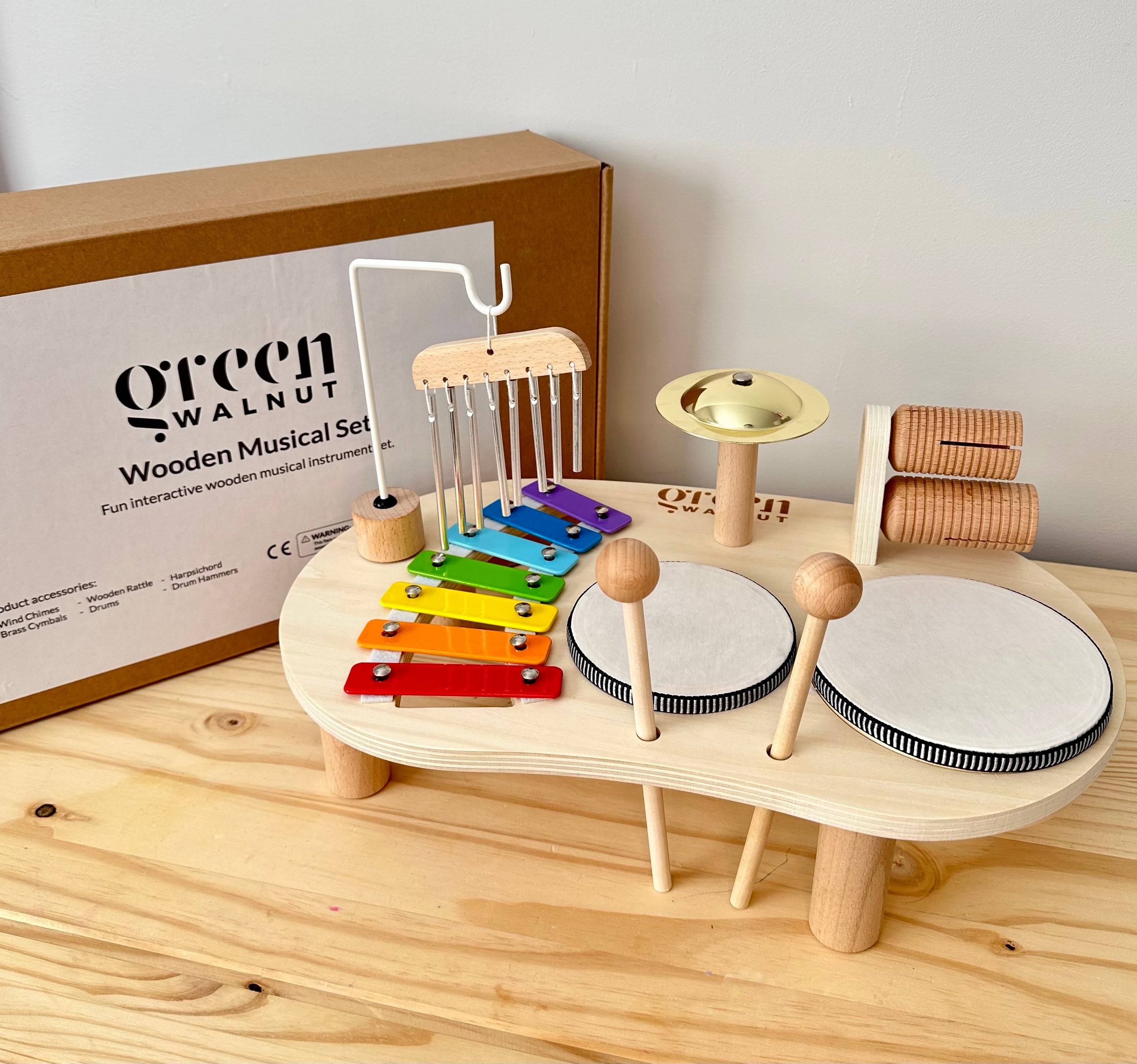 Best Wooden Musical Instruments for Kids - Educational Music Maker Toy for Toddlers & Children - Perfect for Early Learning, Playtime & Music Exploration