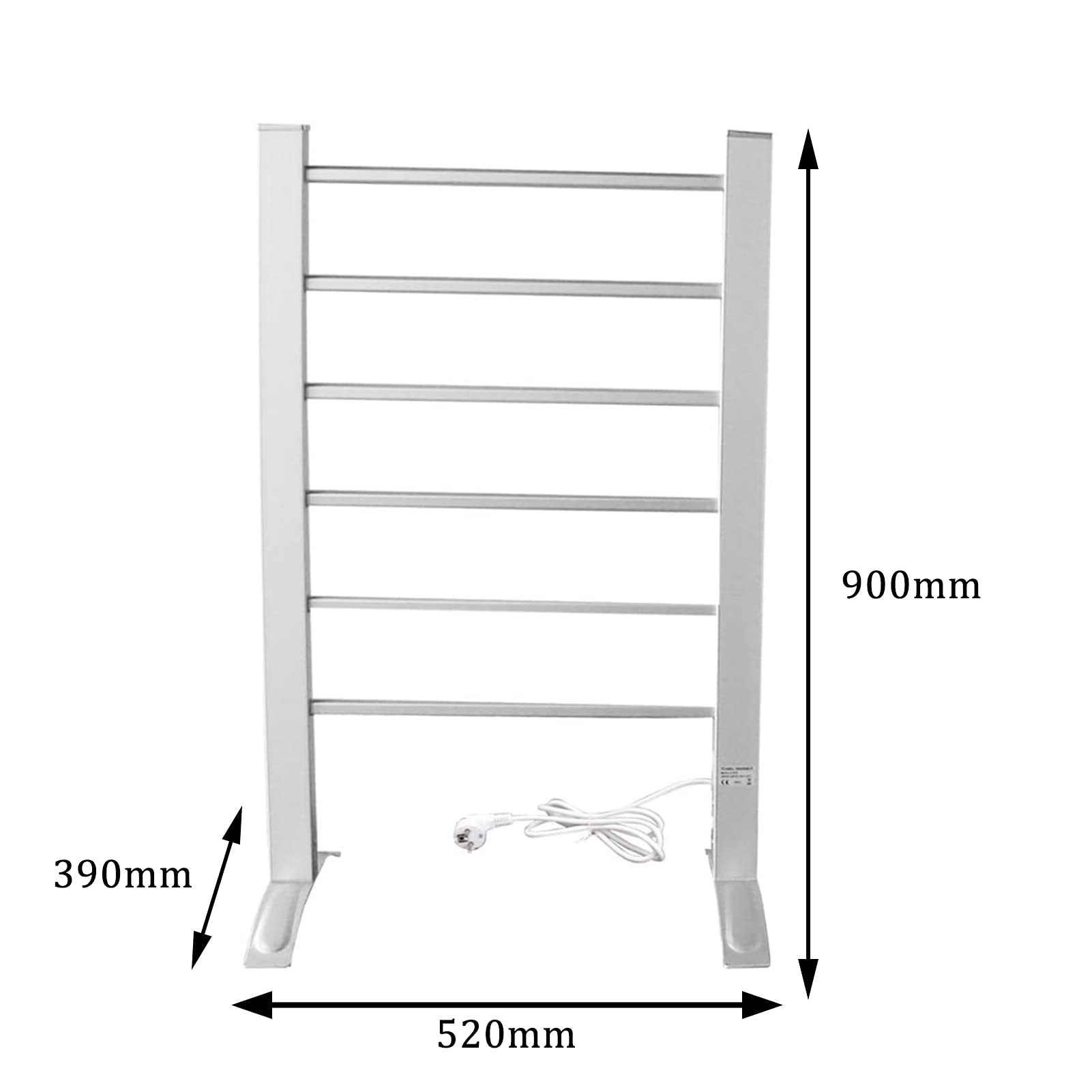 Premium Electric Towel Warmer - Freestanding or Wall Mounted Heated Towel Rail for Bathroom, 100W Aluminum Alloy Drying Rack (52x39x90cm, 110V) - Perfect for Spa, Luxury Hotels & Cozy Home Bathrooms