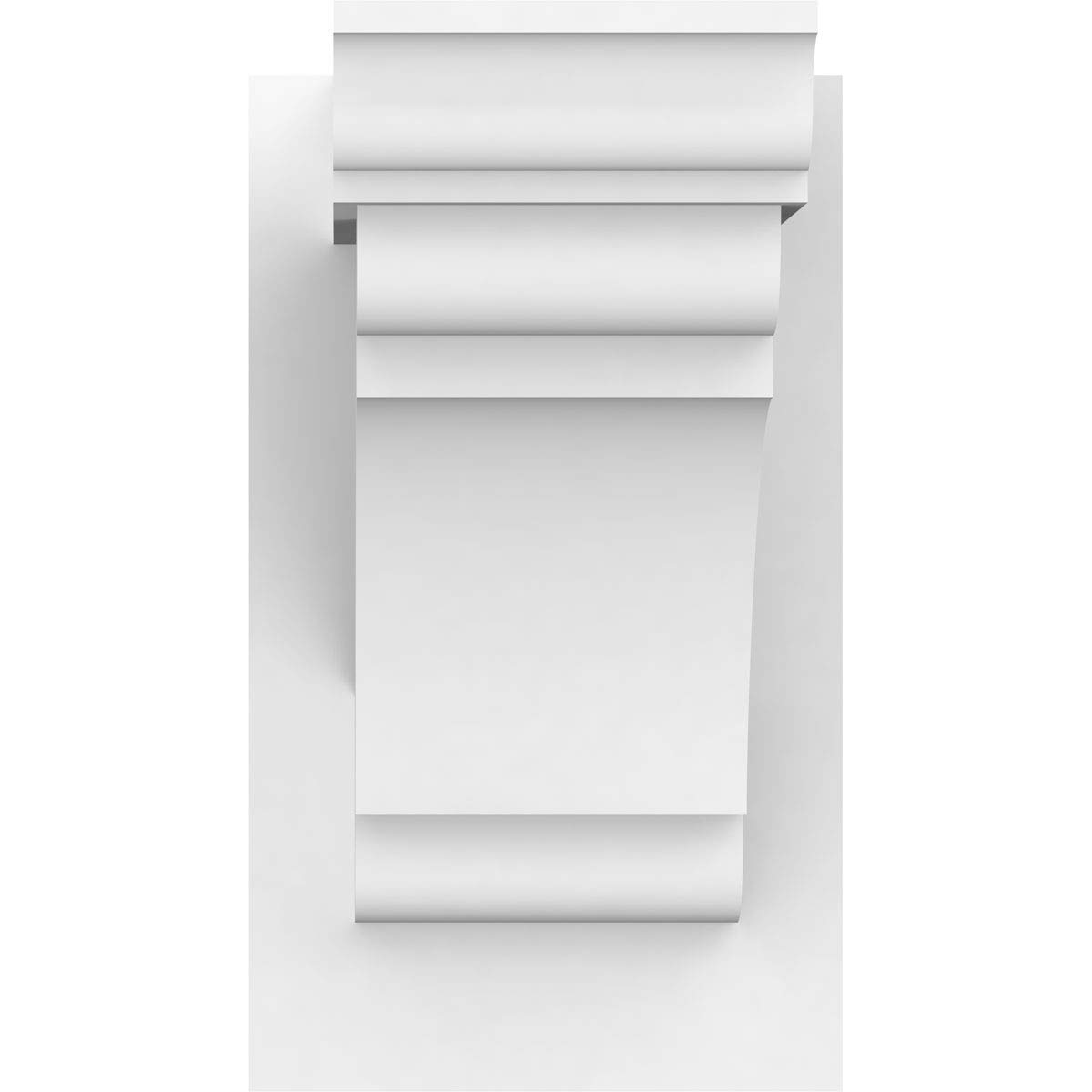 Ekena Millwork OUTP07X12X12OLY01 White PVC Outlooker - 7