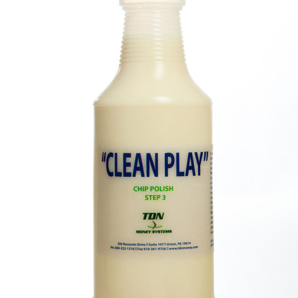 Clean Play Chip Shine - Premium Poker Chip Cleaner & Polish for Casino Chips, Home Games & Collectibles | Restores Shine & Removes Dirt Safely | Ideal for Poker Nights, Tournaments & Card Game Enthusiasts