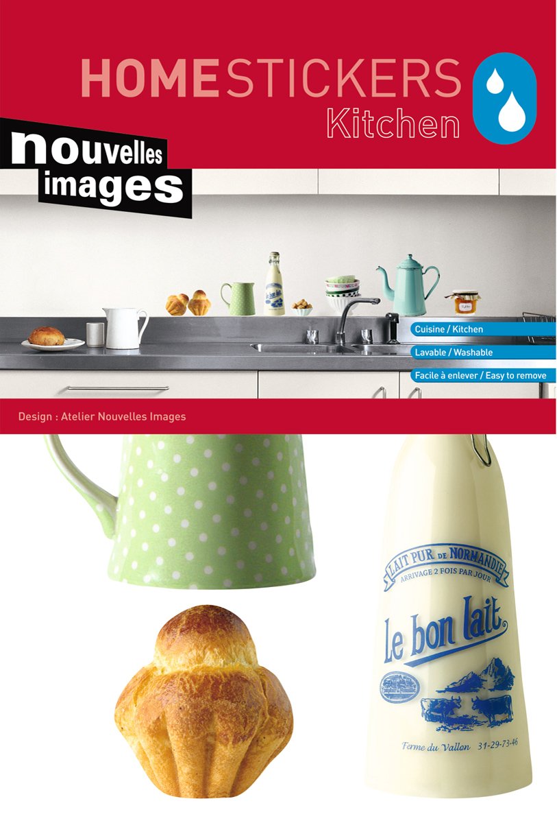 Waterproof Breakfast Stickers for Home - HOSE1830 Decorative Vinyl Stickers for Kitchen, Dining Room & Kids' Play Area