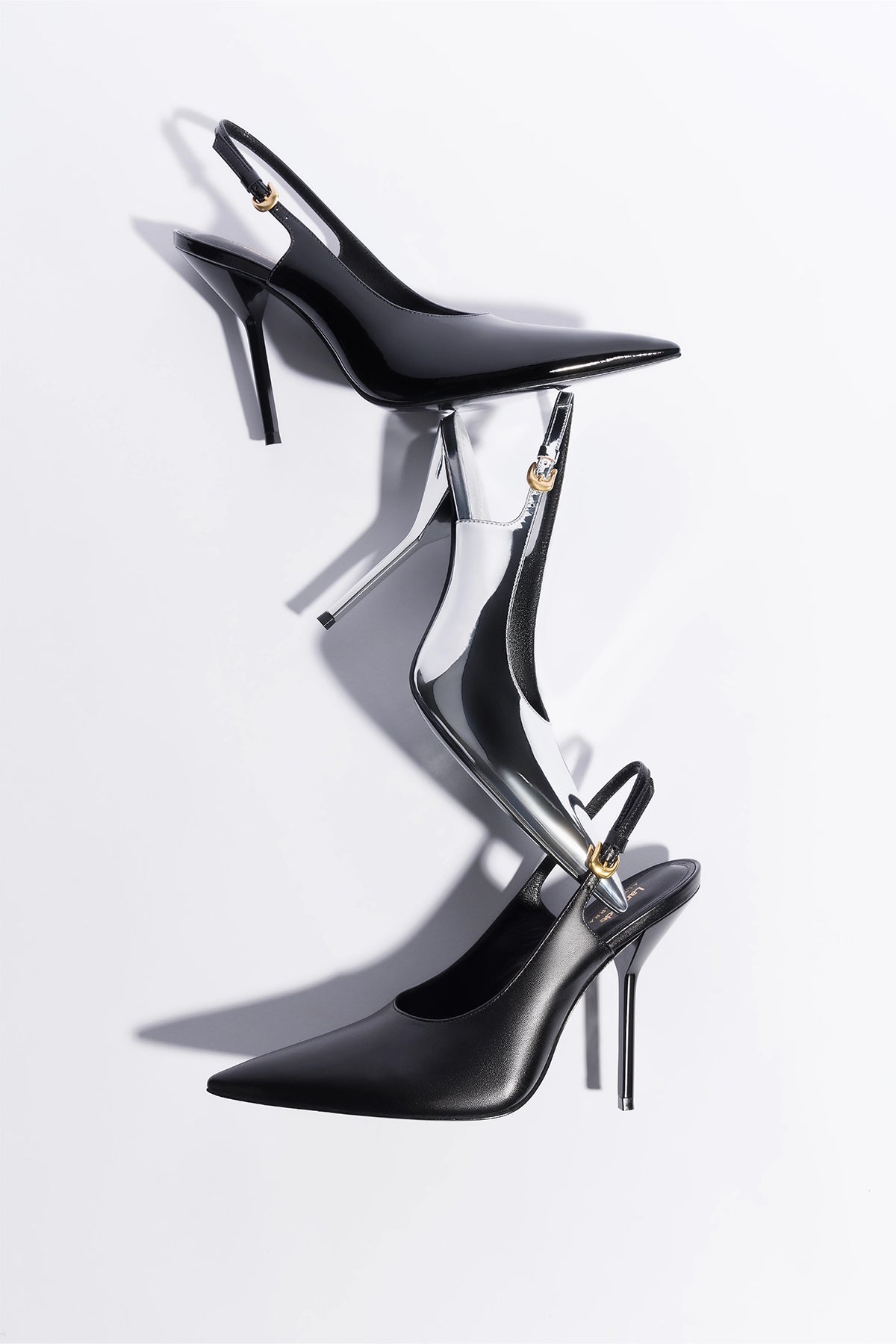 Larroudé x Altuzarra Black Leather Pump Shoes for Women - Elegant High Heels for Office, Party & Special Occasions