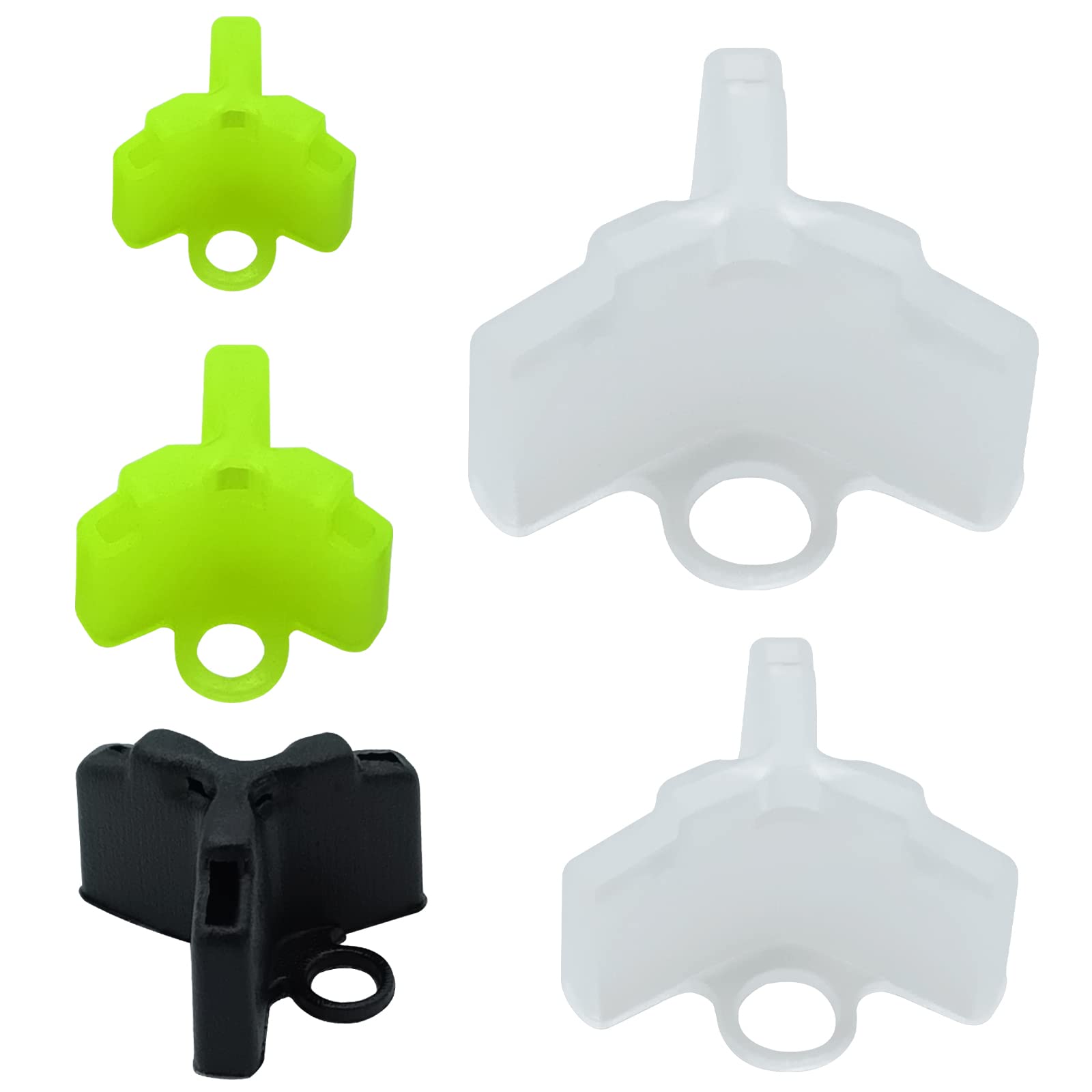 250 Pcs Fishing Hook Bonnets - Treble Hook Protector Covers for Fishing Safety (1-5 Sizes, White Black Green) - Ideal for Saltwater & Freshwater Fishing, Fly Fishing, and Ice Fishing Gear Protection