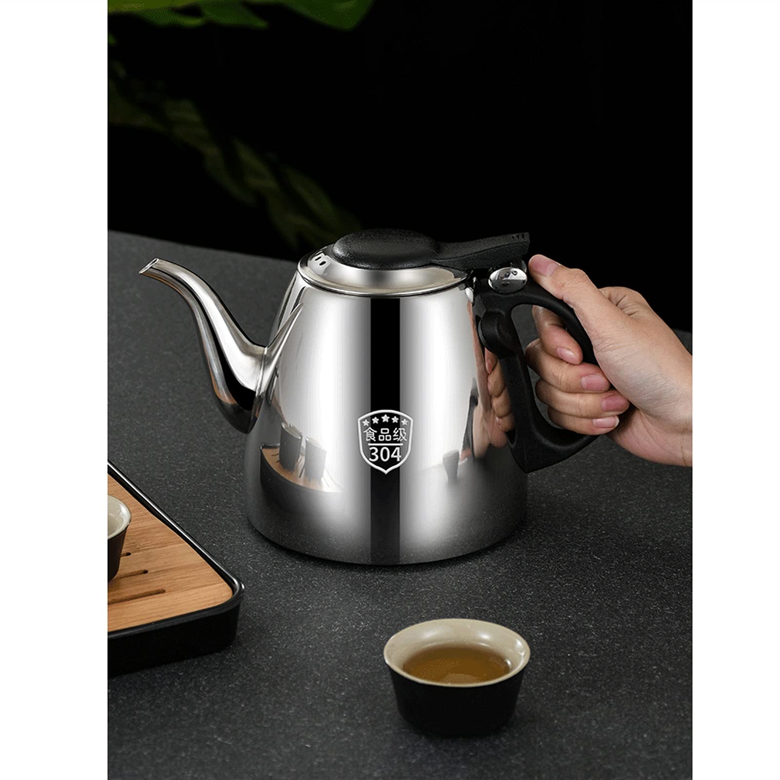 Premium 304 Stainless Steel Tea Kettle for Stove & Induction Cooktop - 1.2L Capacity - Perfect for Boiling Water, Brewing Tea, or Serving Coffee - Ideal for Home, Office & Camping Use