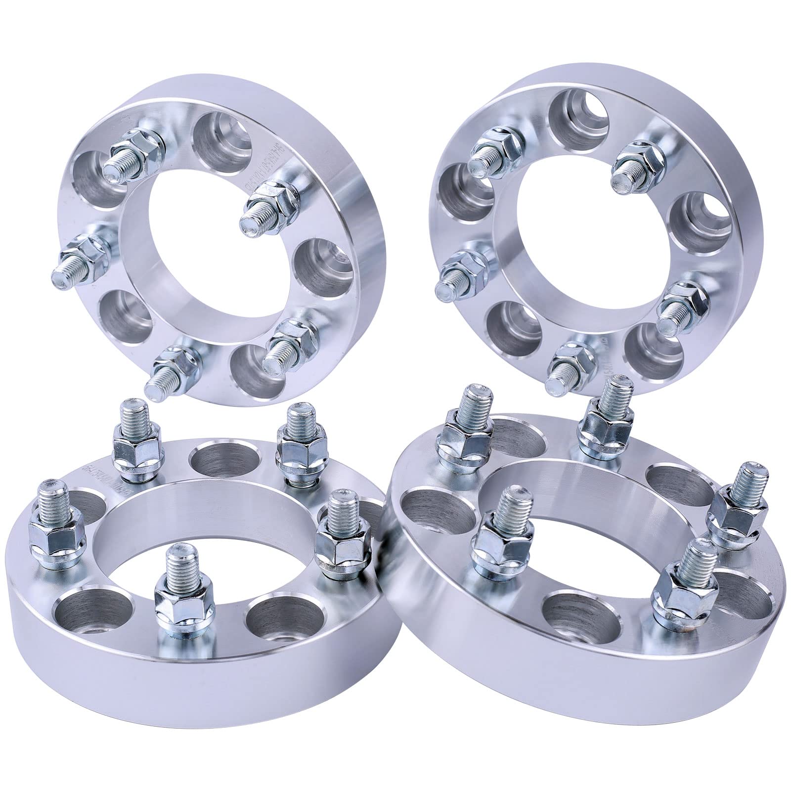 DCVAMOUS 4PC 5x4.5 Wheel Spacers 1.25 Inch Thick with 1/2