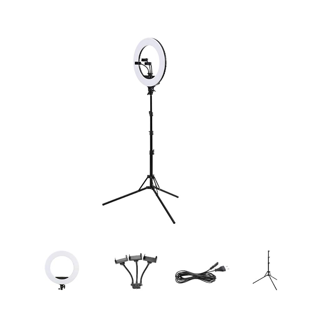 18 Inch Selfie Ring Light with Phone Holder & Flexible Stand - LED Ring Light Kit for Live Streaming, Makeup, YouTube Videos (Perfect for Content Creators, Vloggers & Beauty Tutorials)