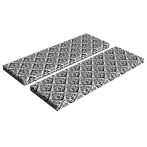 Charcoal Grey and White