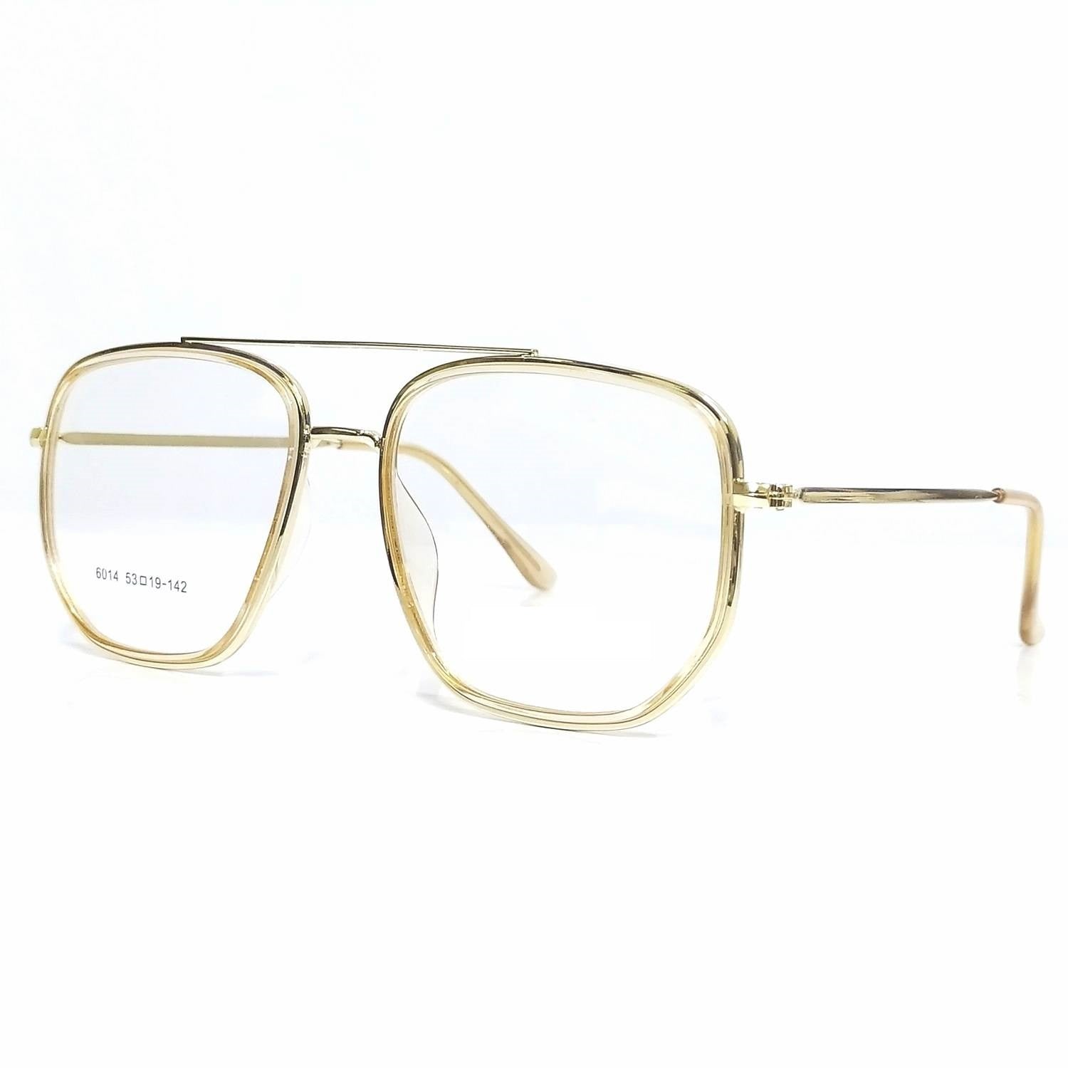 Trendy Aviator Bifocal Multifocal Progressive Full Frame Prescription Eyeglasses for Men & Women - Perfect for Reading, Driving & Computer Work