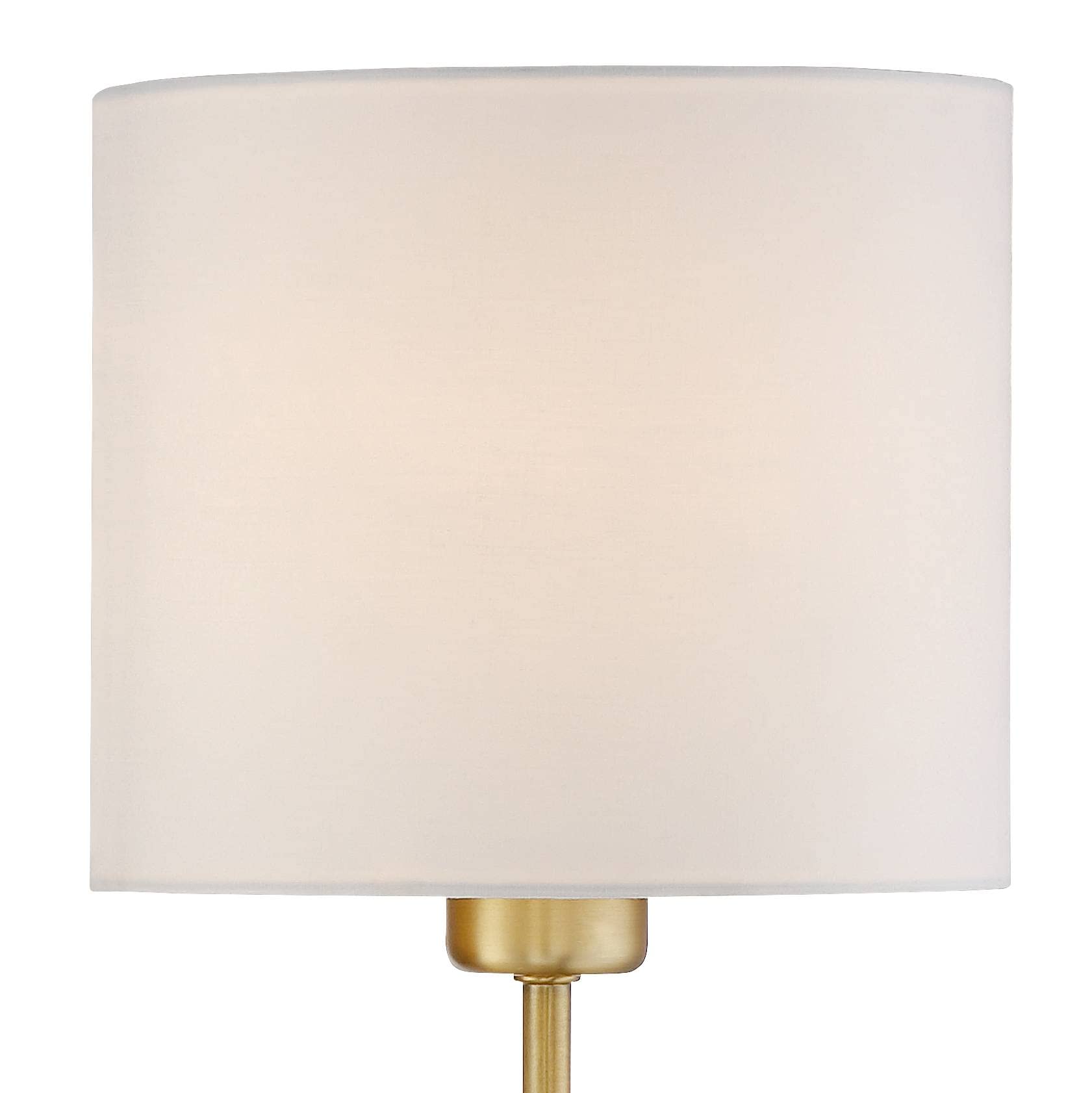 360 Lighting Amidon Modern Wall Lamps Set of 2 - Warm Brass Gold Metal Plug-in 8