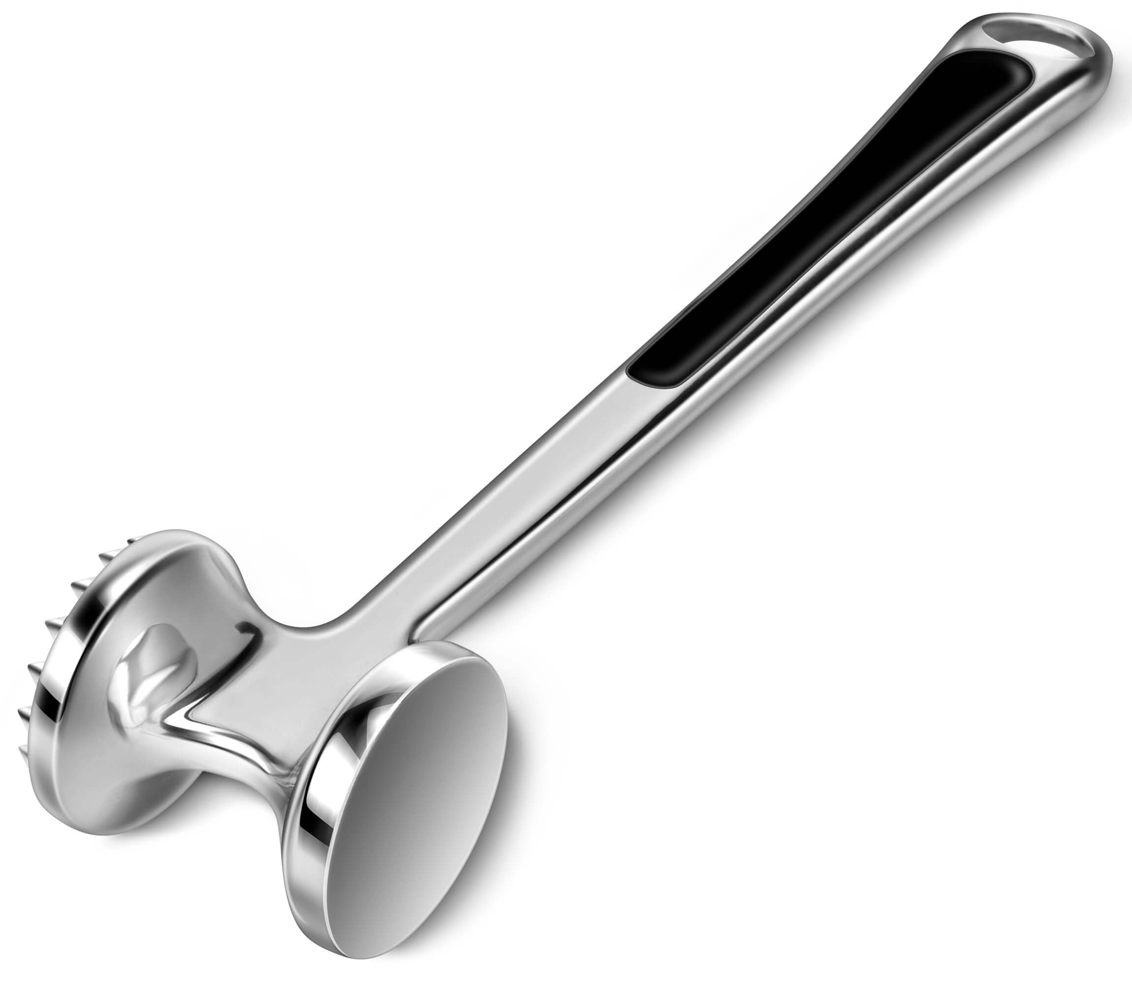 Premium Meat Tenderizer Hammer - Heavy Duty Mallet Tool for Steak, Beef & Poultry - Ergonomic Rubber Grip Handle - Dishwasher Safe - Perfect for Grilling, BBQ & Home Cooking