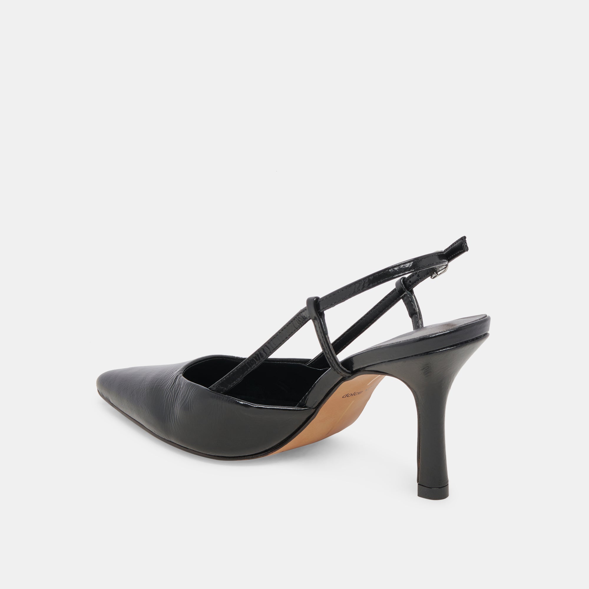 KIM HEELS MIDNIGHT CRINKLE PATENT PUMPS - Elegant High Heels for Women, Night Out, Party & Special Occasions