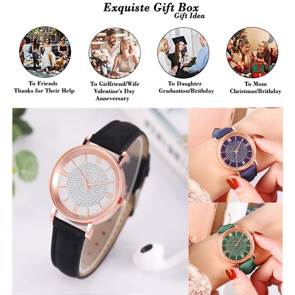 OUTEYE Classic Women's Quartz Watch - Elegant Leather Band Ladies Watch, Waterproof Analog Wristwatch for Women & Girls | Perfect for Office, Casual Wear & Special Occasions