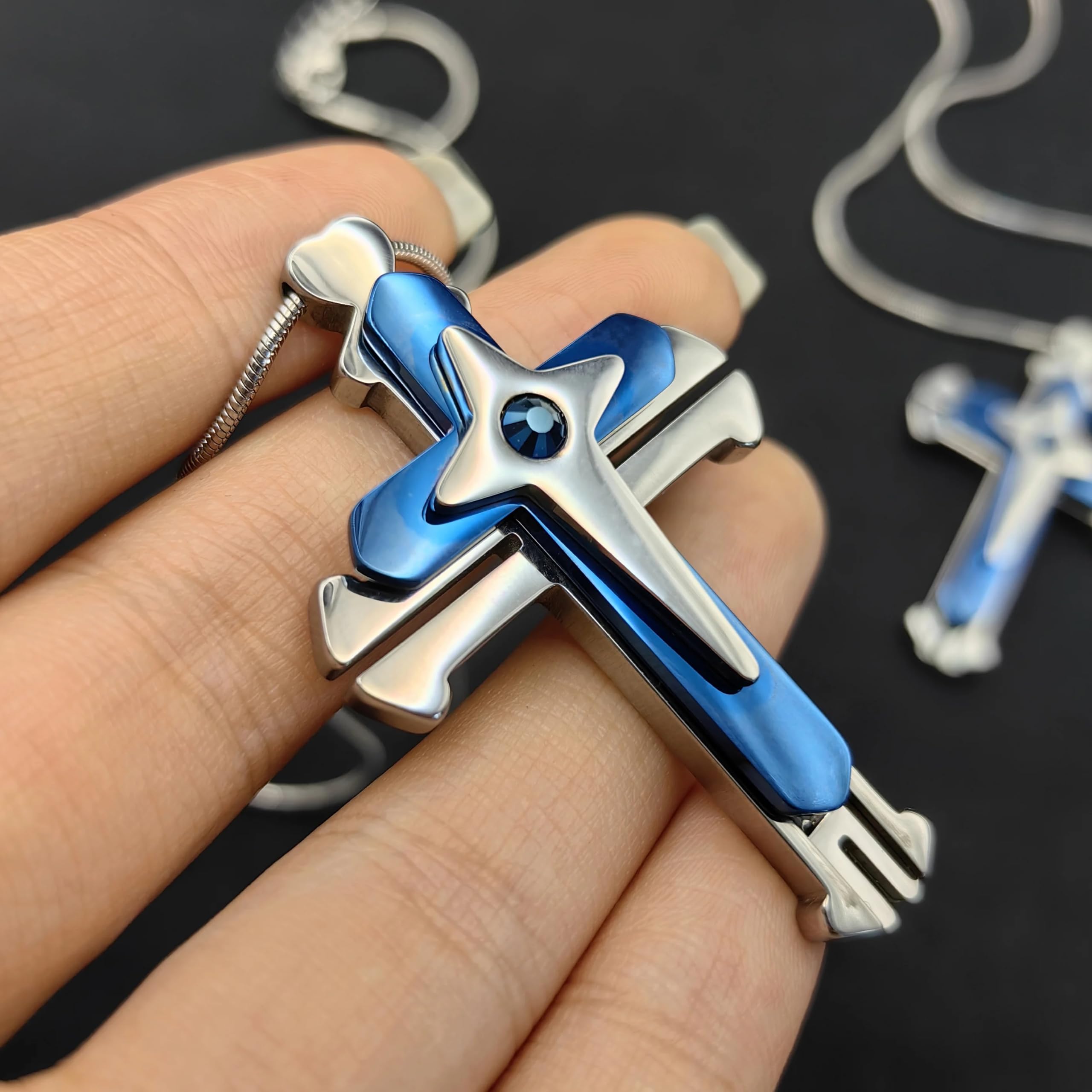 Stress Relief Fidget Necklace - ADHD Anxiety Toy for Adults - Office & Travel Use