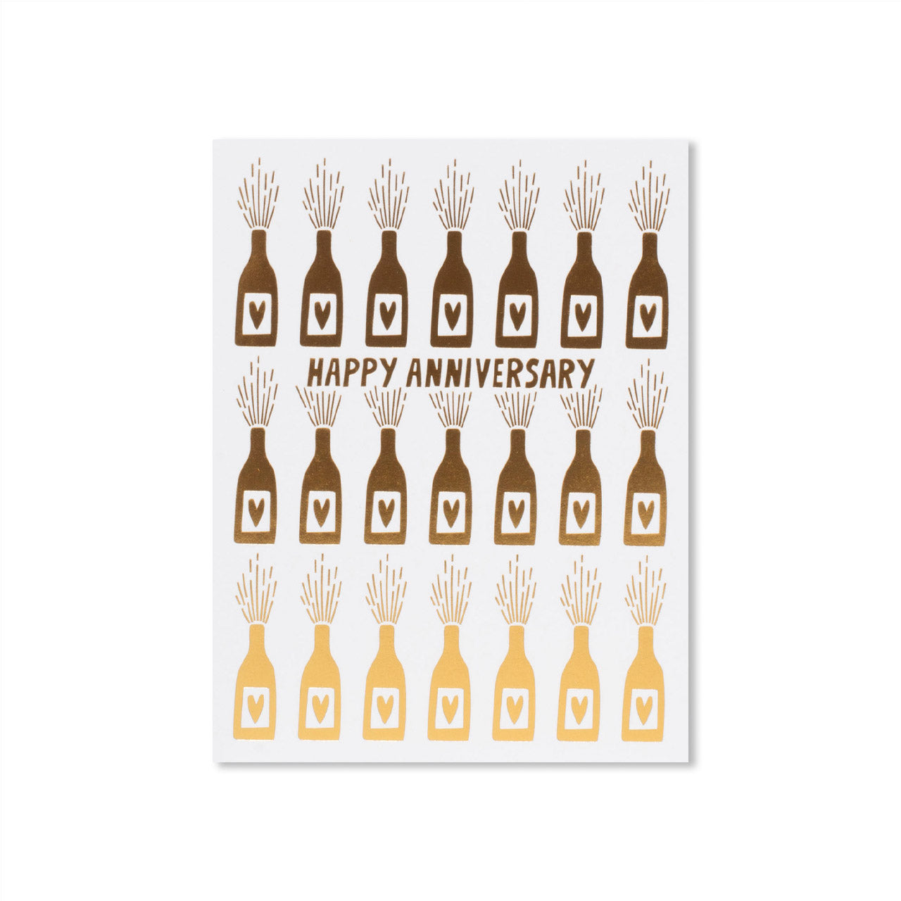 Anniversary Bottles Greeting Card - Romantic Couple Gift for Wedding, Anniversary & Valentine's Day - Perfect for Celebrating Love & Special Moments