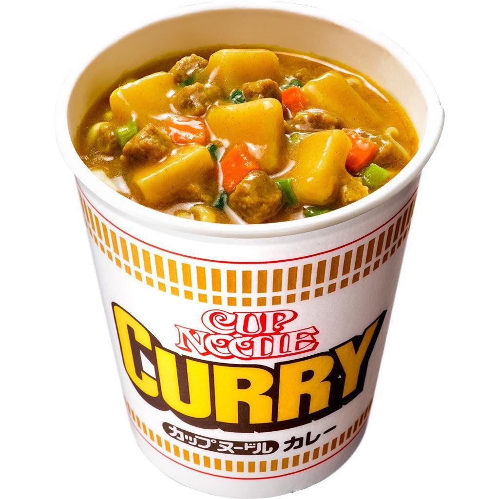 Nissin Cup Noodle Curry Flavor Instant Ramen (3-Pack) - Quick & Easy Japanese Curry Noodles for Office Lunch, College Dorm Meals & Emergency Food Supply