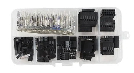 310pcs Dupont Connector Kit - 10x6 Pin, 10x5 Pin, 10x4 Pin, 10x3 Pin, 20x2 Pin, 20x1 Pin with Receptacle & Pins - for Arduino, Raspberry Pi, Breadboard Prototyping & DIY Electronics Projects