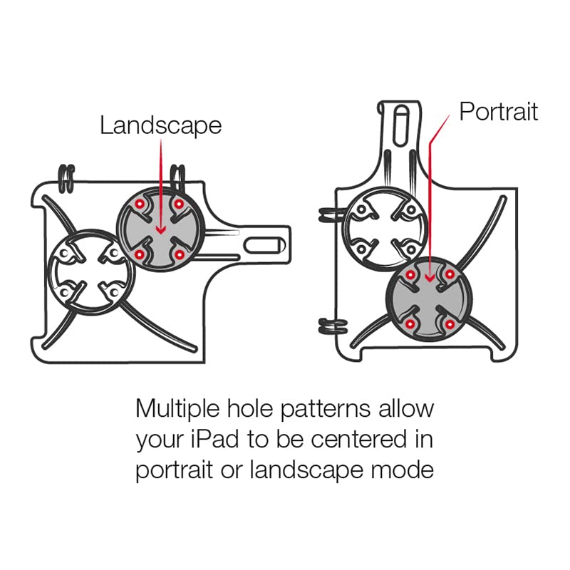 RAM MOUNTS EZ-Roll'r Cradle for Apple iPad Mini 6 RAM-HOL-AP36U Compatible with RAM B 1\