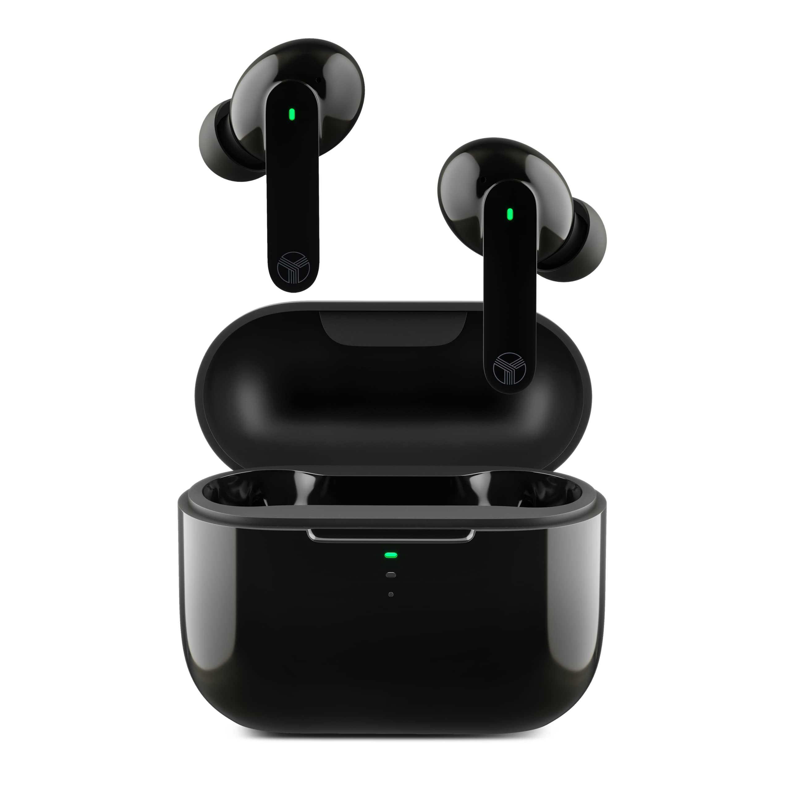 TREBLAB X1 Wireless Bluetooth Earbuds - IPX4 Waterproof in-Ear Headphones with Touch Control, Voice Assistant, 24H Battery Life & Charging Case (Black) | Noise Cancelling for Calls & Music | Perfect for Workouts, Running, Gym, Travel, Gaming & Office Use
