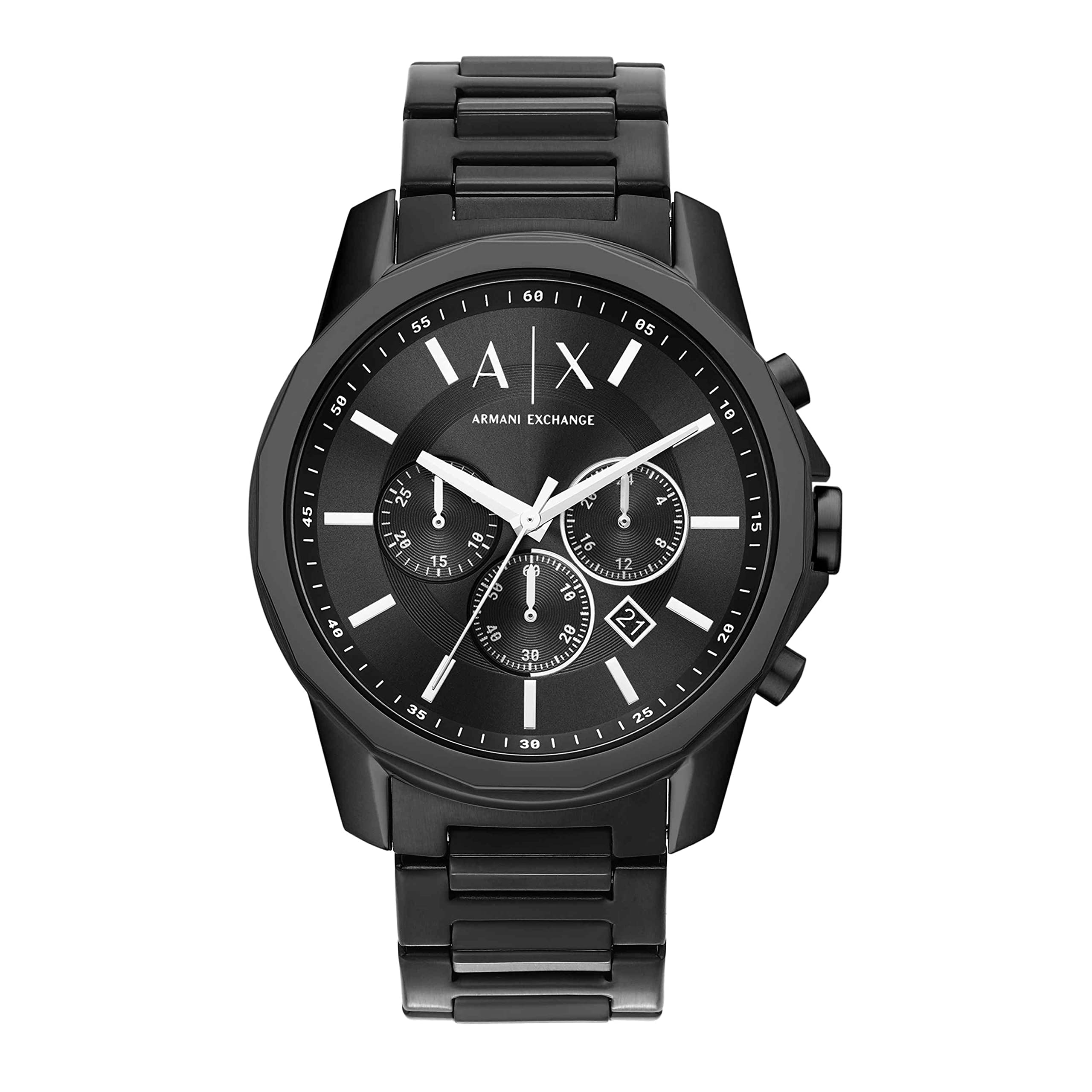 AX Armani Exchange Men's Chronograph Dress Watch - Stainless Steel, Silicone or Leather Band Options | Elegant Timepiece for Business, Formal Events & Everyday Wear