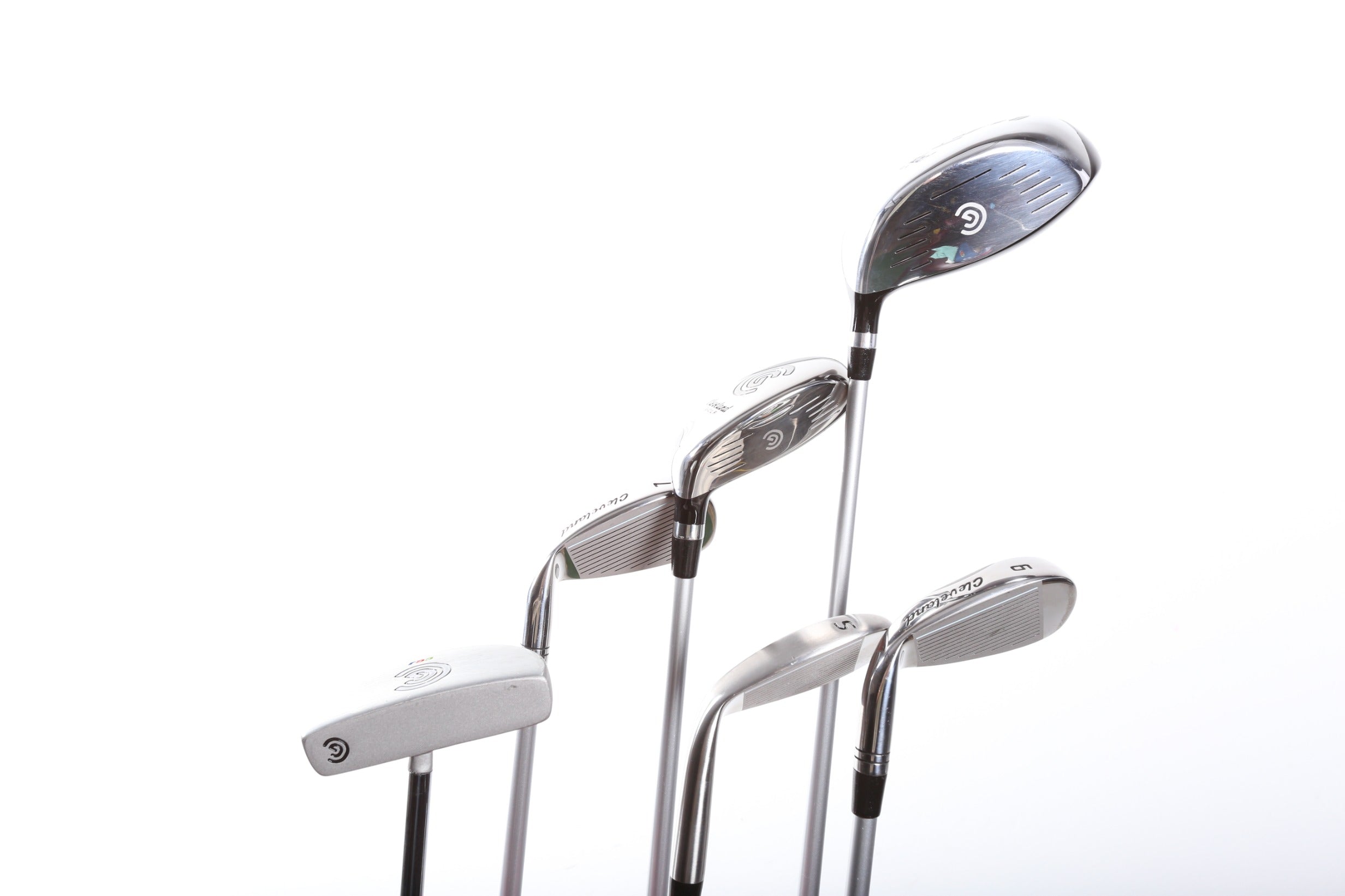 Cleveland CGJ Medium Driver Golf Club Set for Youth - Right Handed (RH) with HY, 7I, 9I, SW & Putter | Perfect for Junior Golf Training & Tournaments