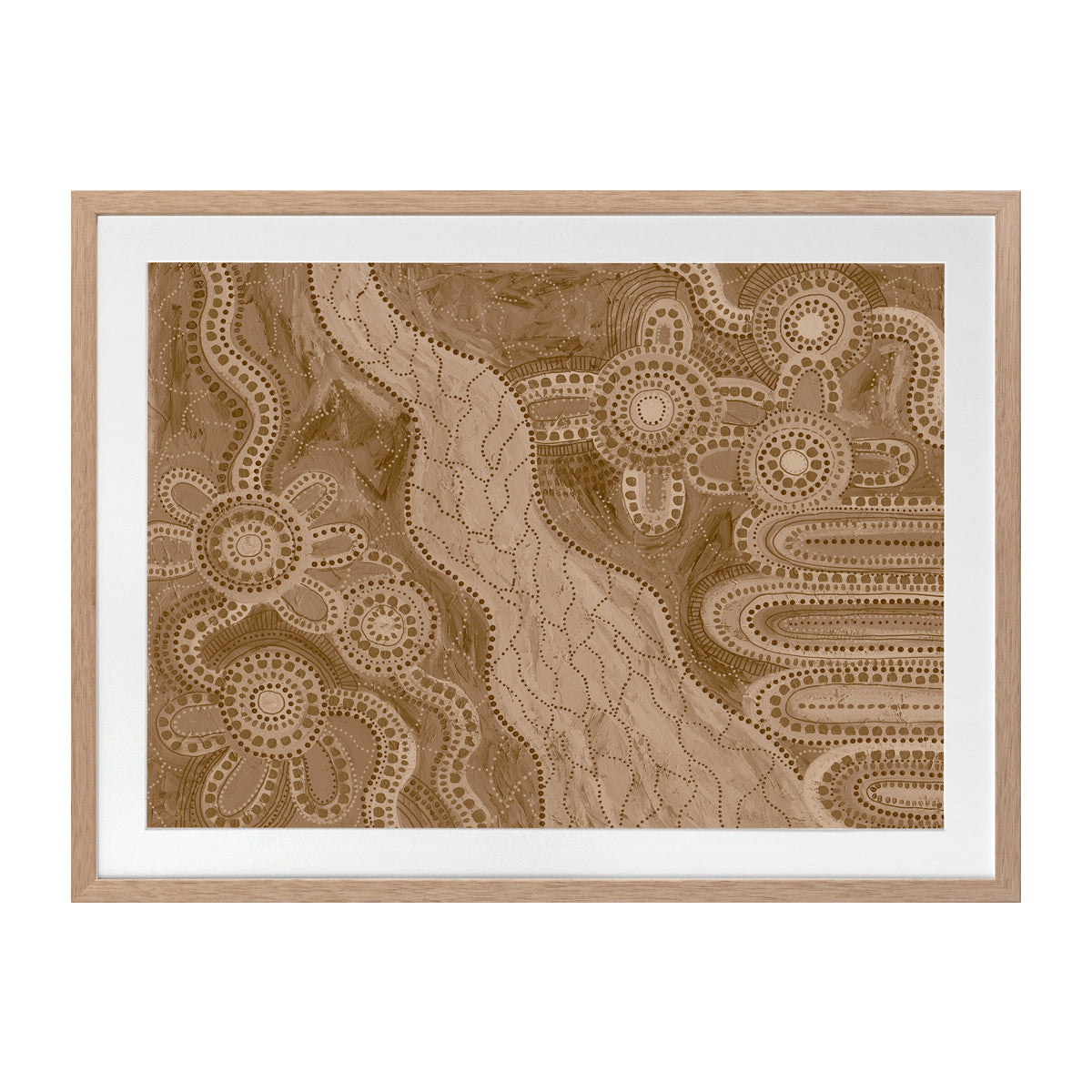 Bila IV Brown Landscape Art Print - Premium Canvas Wall Decor for Living Room, Bedroom & Office - Nature Inspired Home Decor