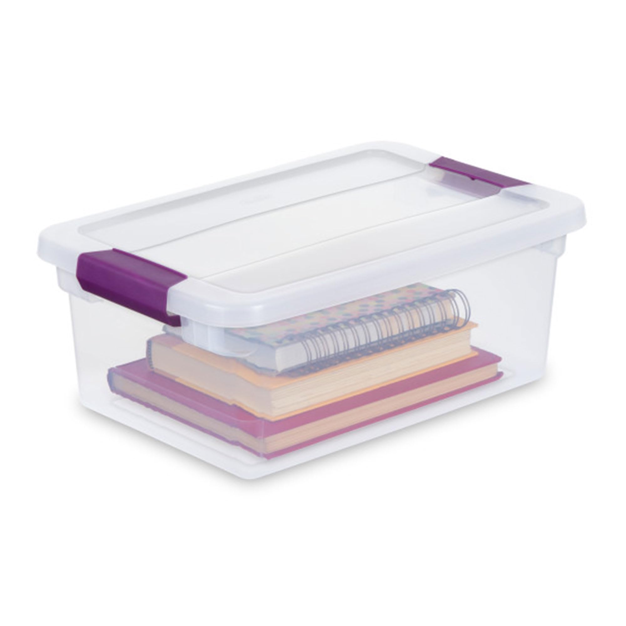 Sterilite 48-Pack ClearView Latch Storage Boxes - 15 Quart Stackable Plastic Bins for Home Organization | Perfect for Closet, Garage, Kids' Toys & Seasonal Storage