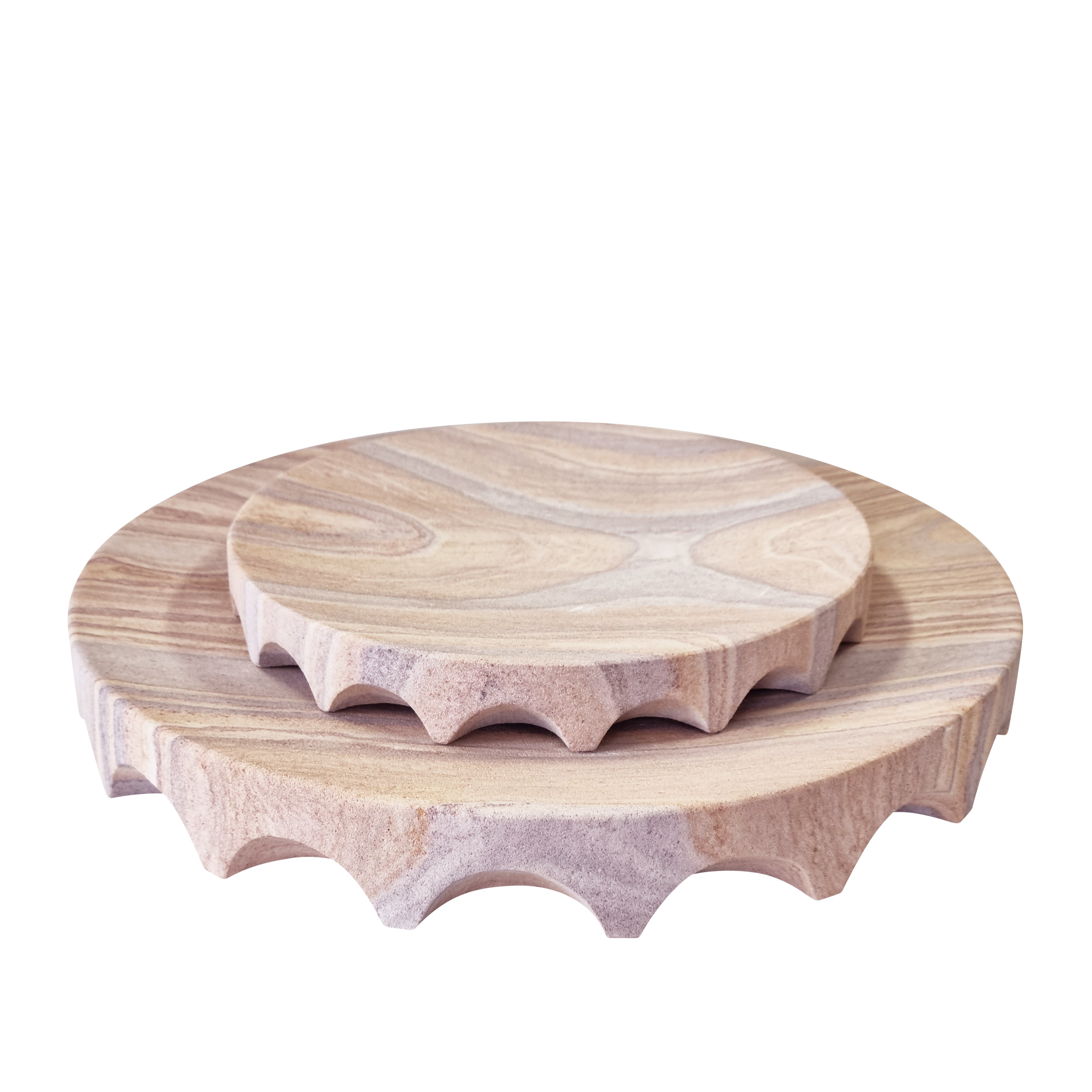 Riley Tray Large 30x30x4cm Rainbow Sandstone Serving Platter - Perfect for Entertaining, Party Snacks, and Home Decor