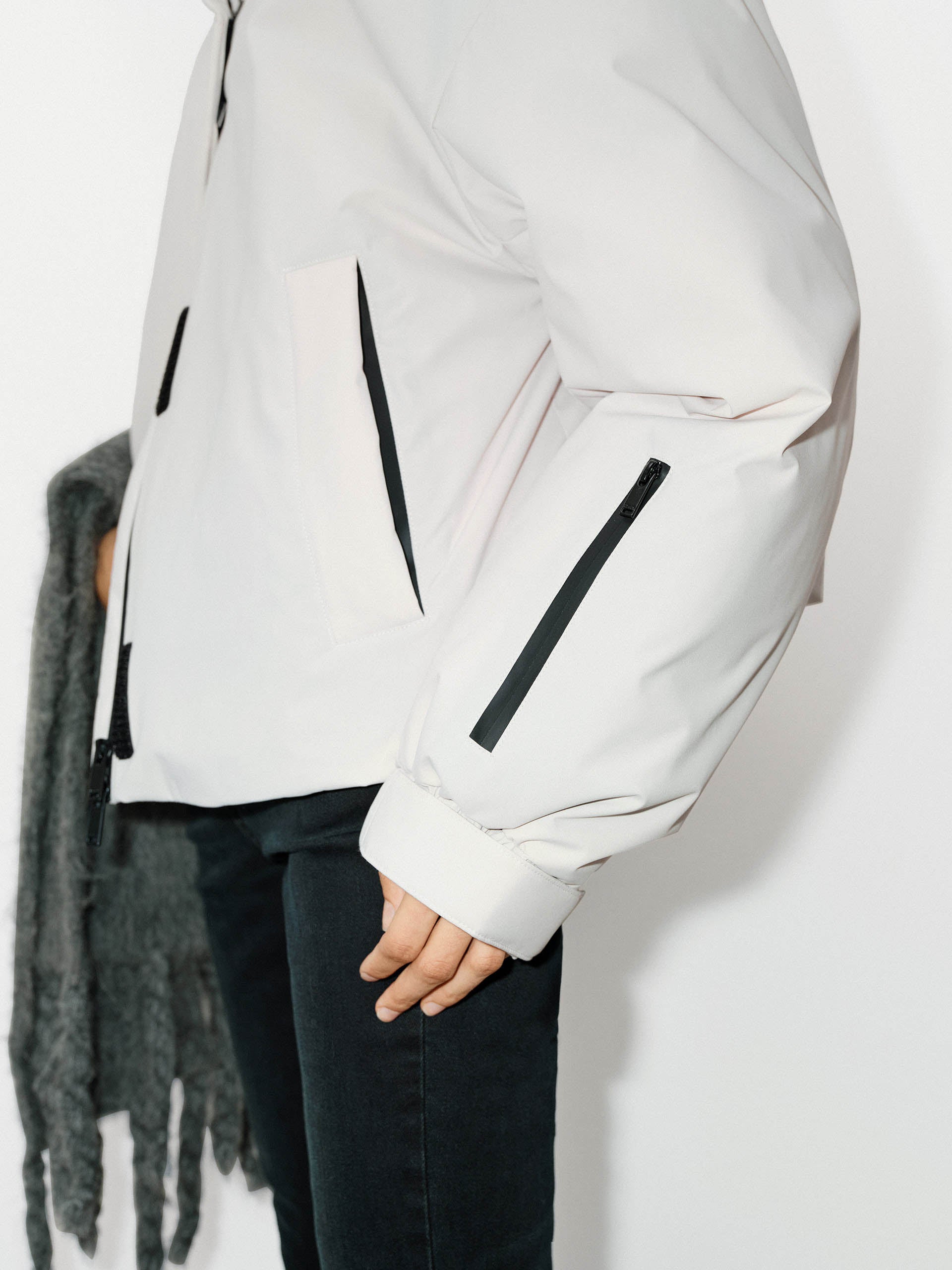 Trendy Funnel Neck Cropped Jacket for Women - Stylish Short Outerwear for Fall & Winter | Perfect for Casual Outings, Date Nights & Office Wear