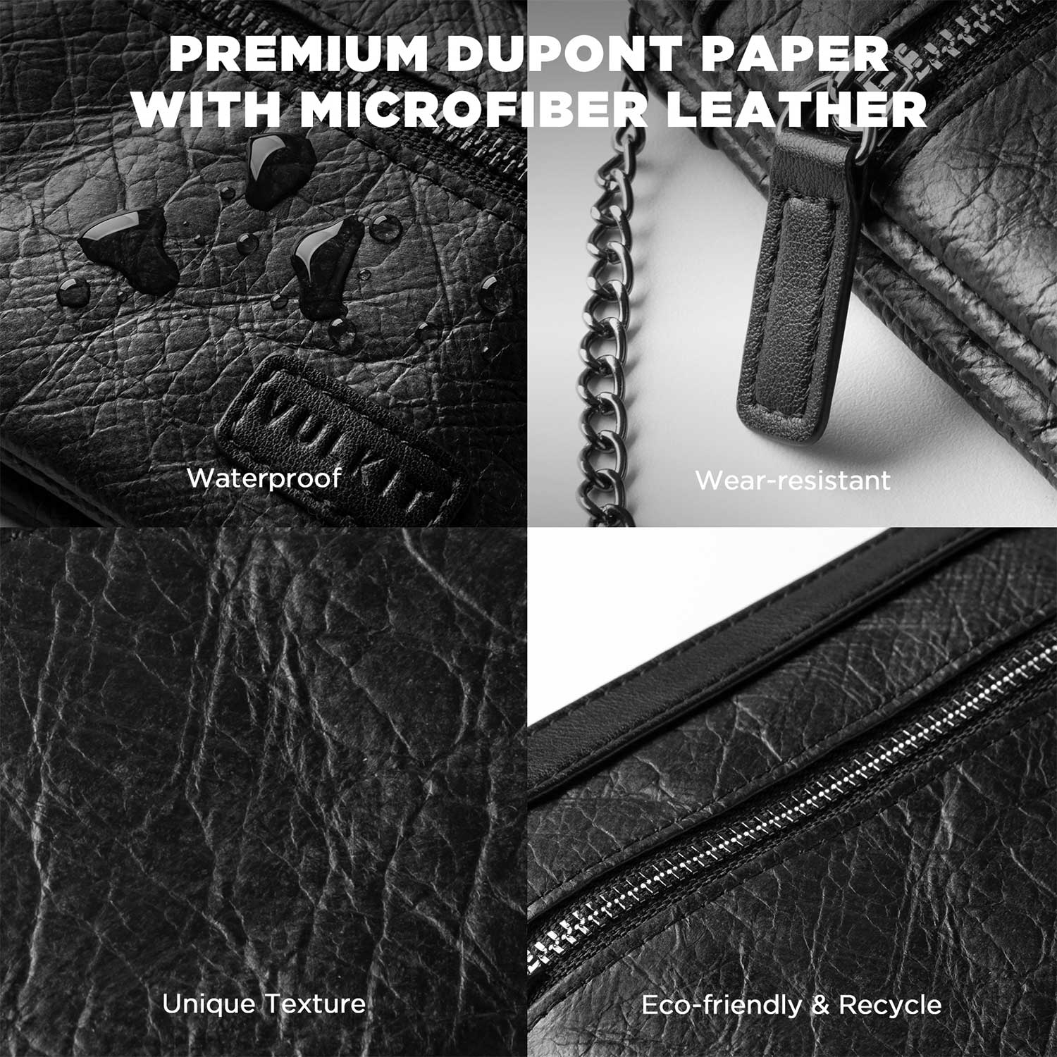 RFID Blocking Waterproof Card Wallet with Removable Keychain - Secure Travel & Everyday Use for Credit Cards, IDs & Cash