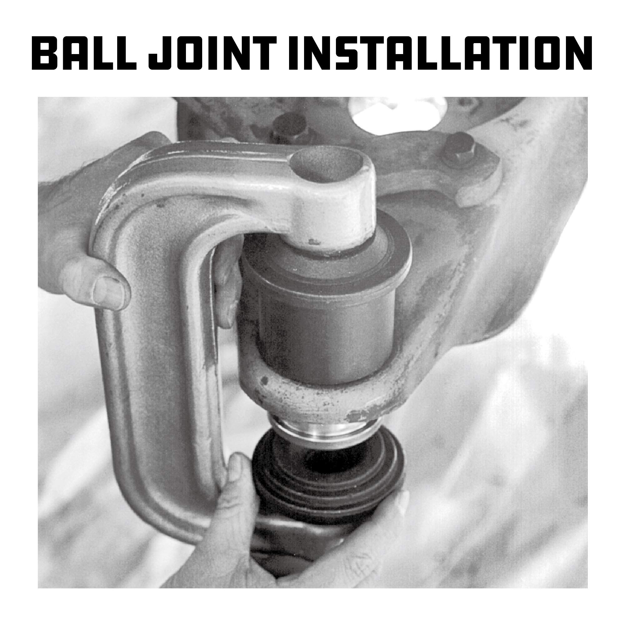 Powerbuilt 23-Piece Ball Joint and U-Joint Service Tool Kit - Remove & Install Ball Joints with Receiving Tube, Adapters & Sockets (648617) - Perfect for Auto Repair, Suspension Maintenance & DIY Car Servicing