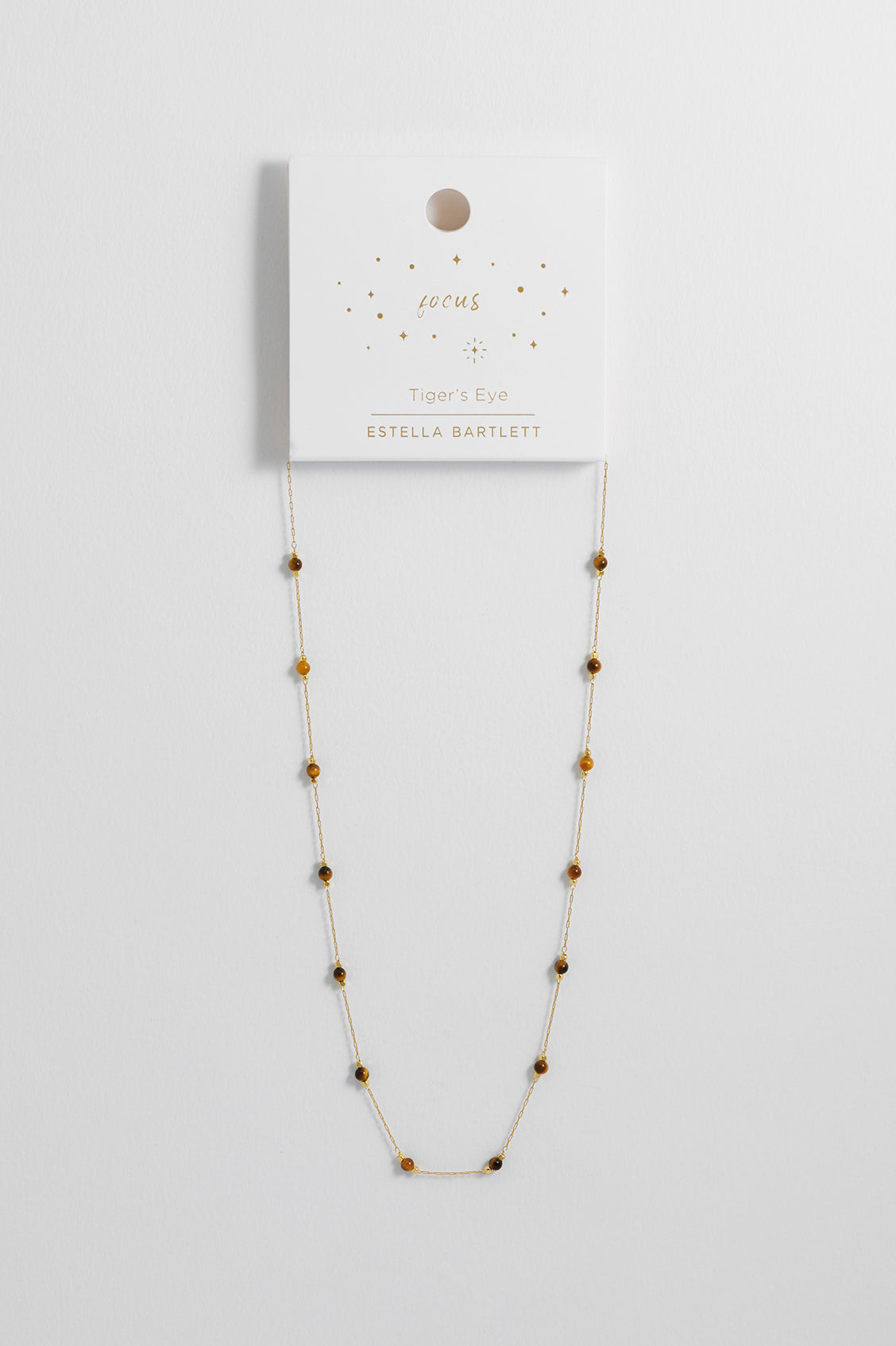 Healing Tigers Eye Gemstone Bead Necklace for Women - Natural Stone Jewelry for Stress Relief & Positive Energy - Perfect for Meditation, Yoga & Spiritual Healing