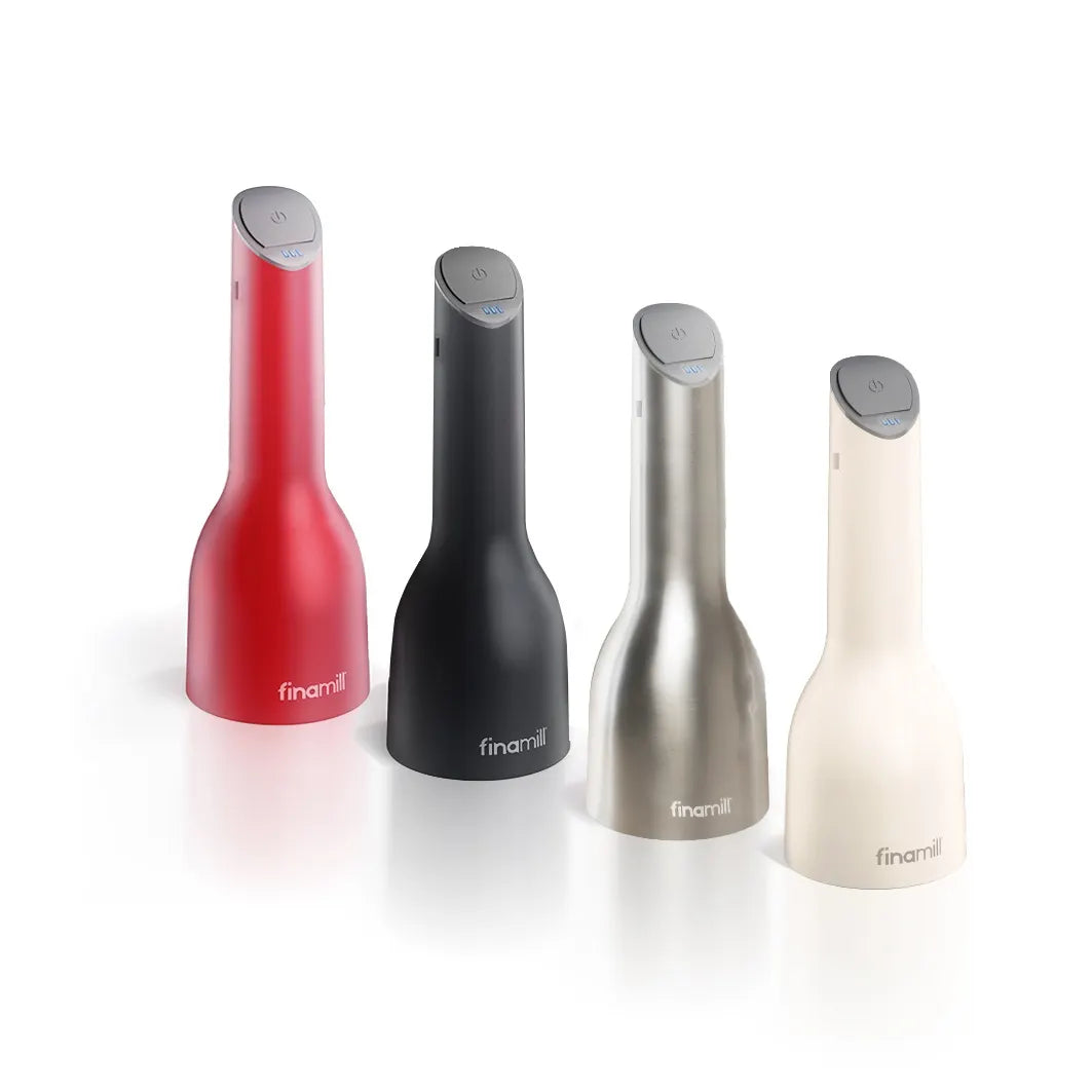 Rechargeable Finamilll Grinder with 2 Pods - Portable Electric Herb & Spice Grinder for Kitchen, Camping & Travel Use