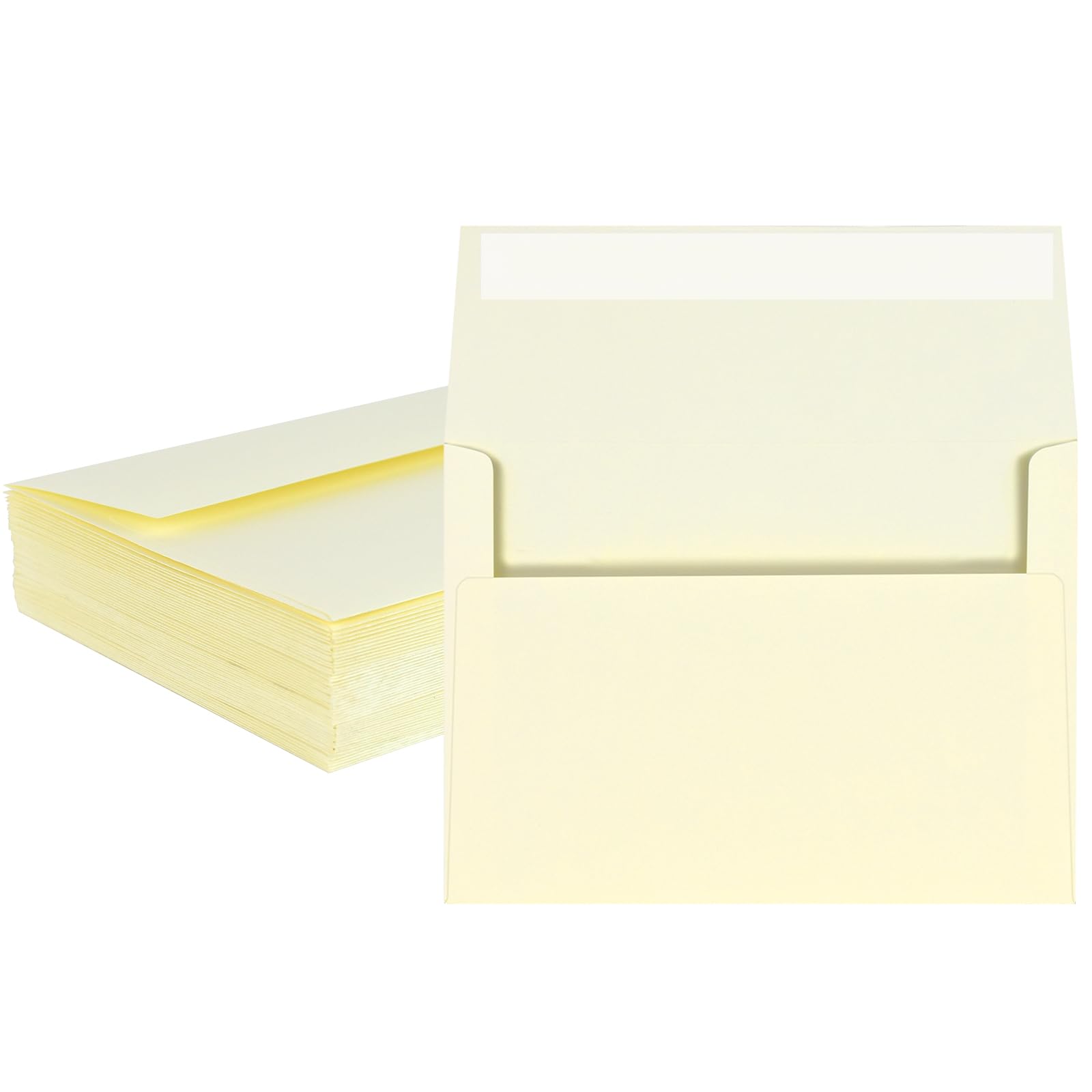 50 Pack A2 Ivory Self Seal Envelopes 4.37x5.75 Inches - Printable Invitation Envelopes for Wedding, Baby Shower, Greeting Cards & Business Correspondence - Perfect for Mailing, Stationery & Special Occasions